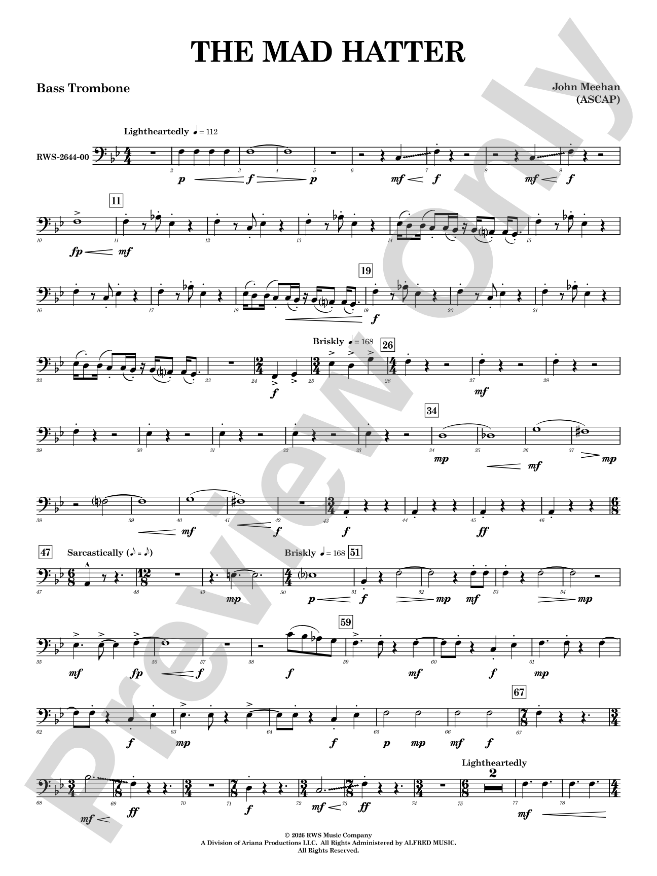 The Mad Hatter: Bass Trombone