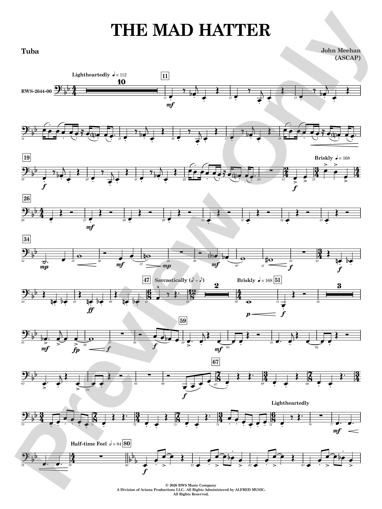 The Mad Hatter: Tuba