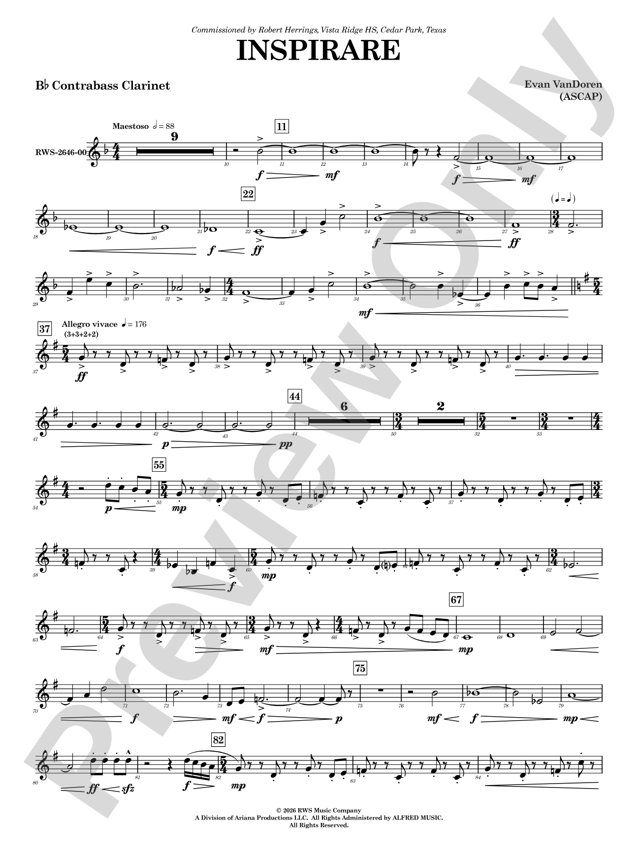 Inspirare: B-flat Contrabass Clarinet