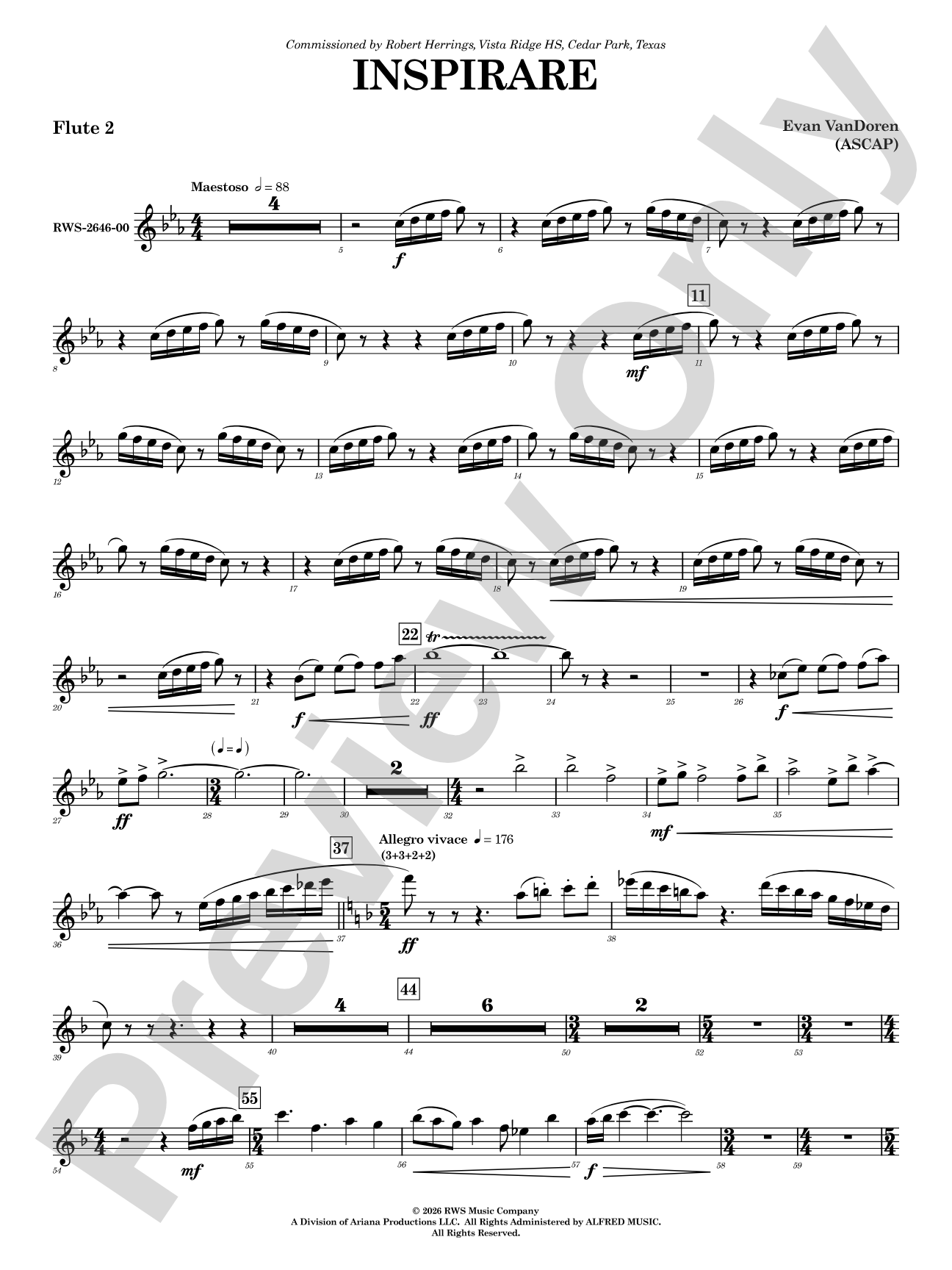 Inspirare: 2nd Flute
