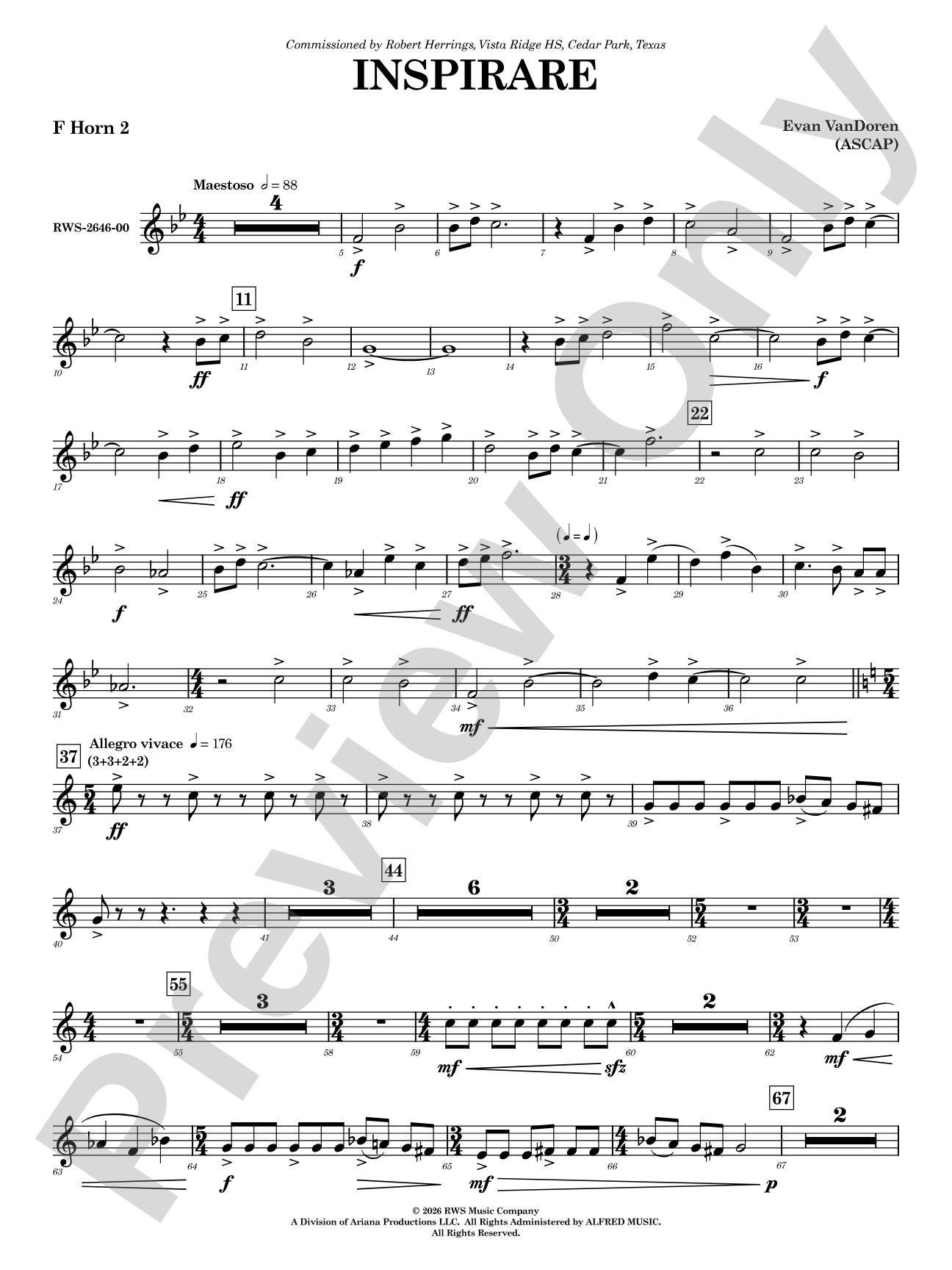 Inspirare: 2nd F Horn