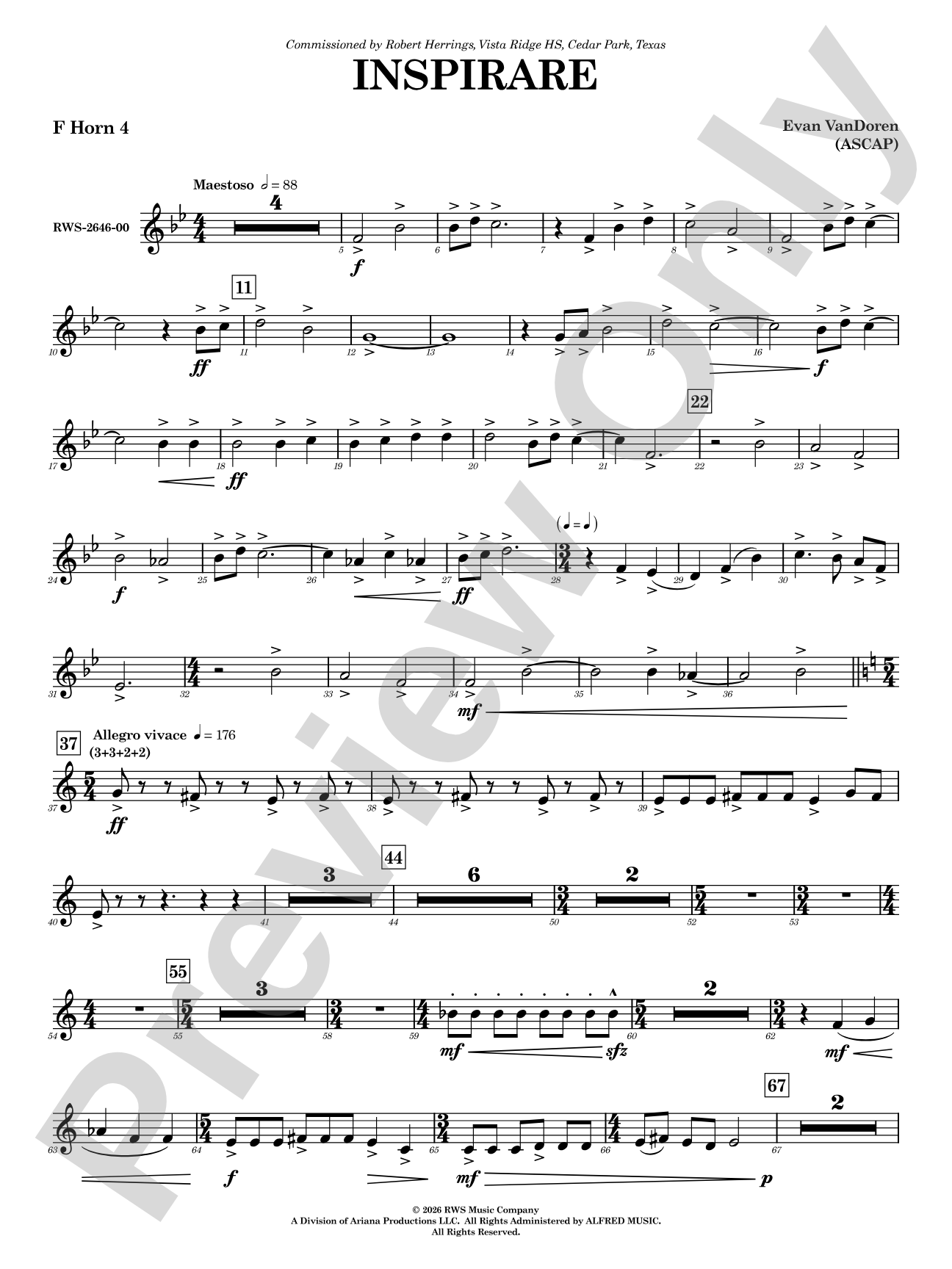 Inspirare: 4th F Horn