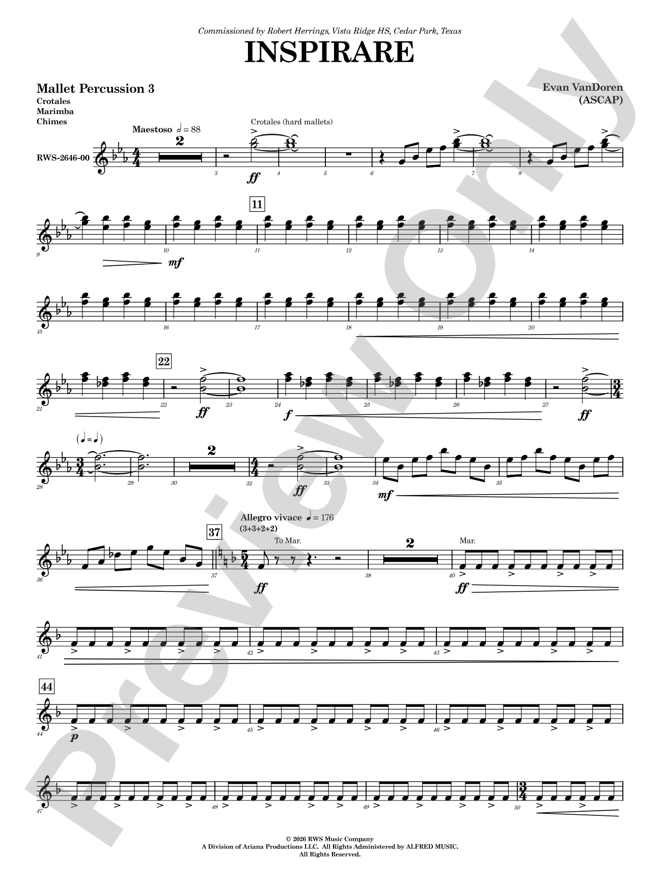 Inspirare: 3rd Mallet Percussion