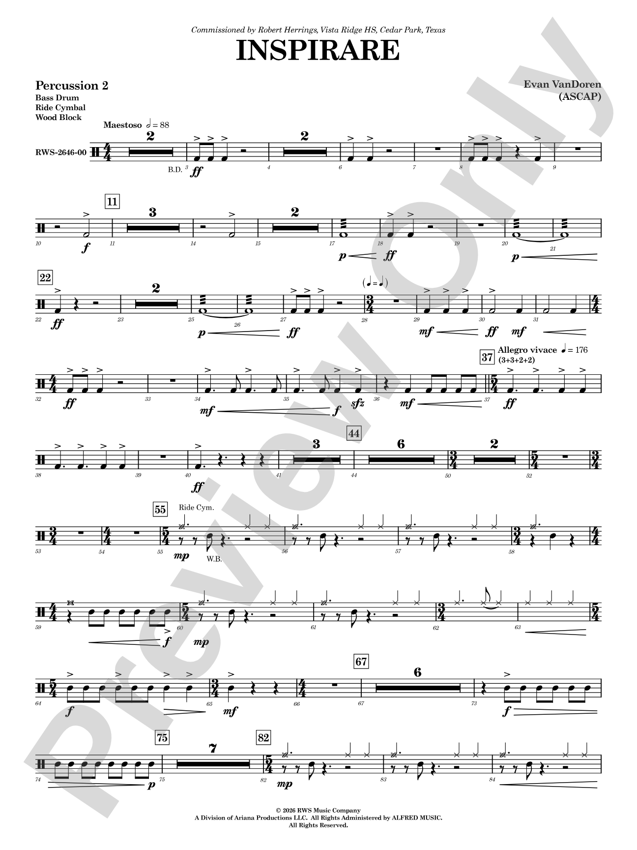 Inspirare: 2nd Percussion