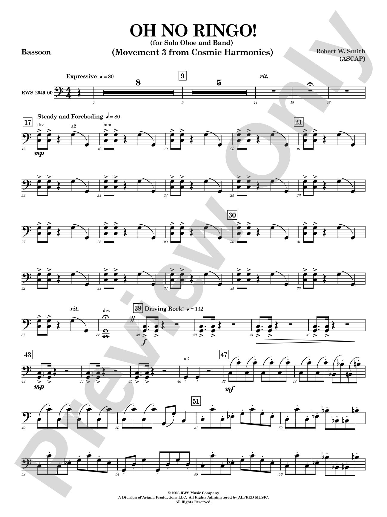 Oh No Ringo!: Bassoon
