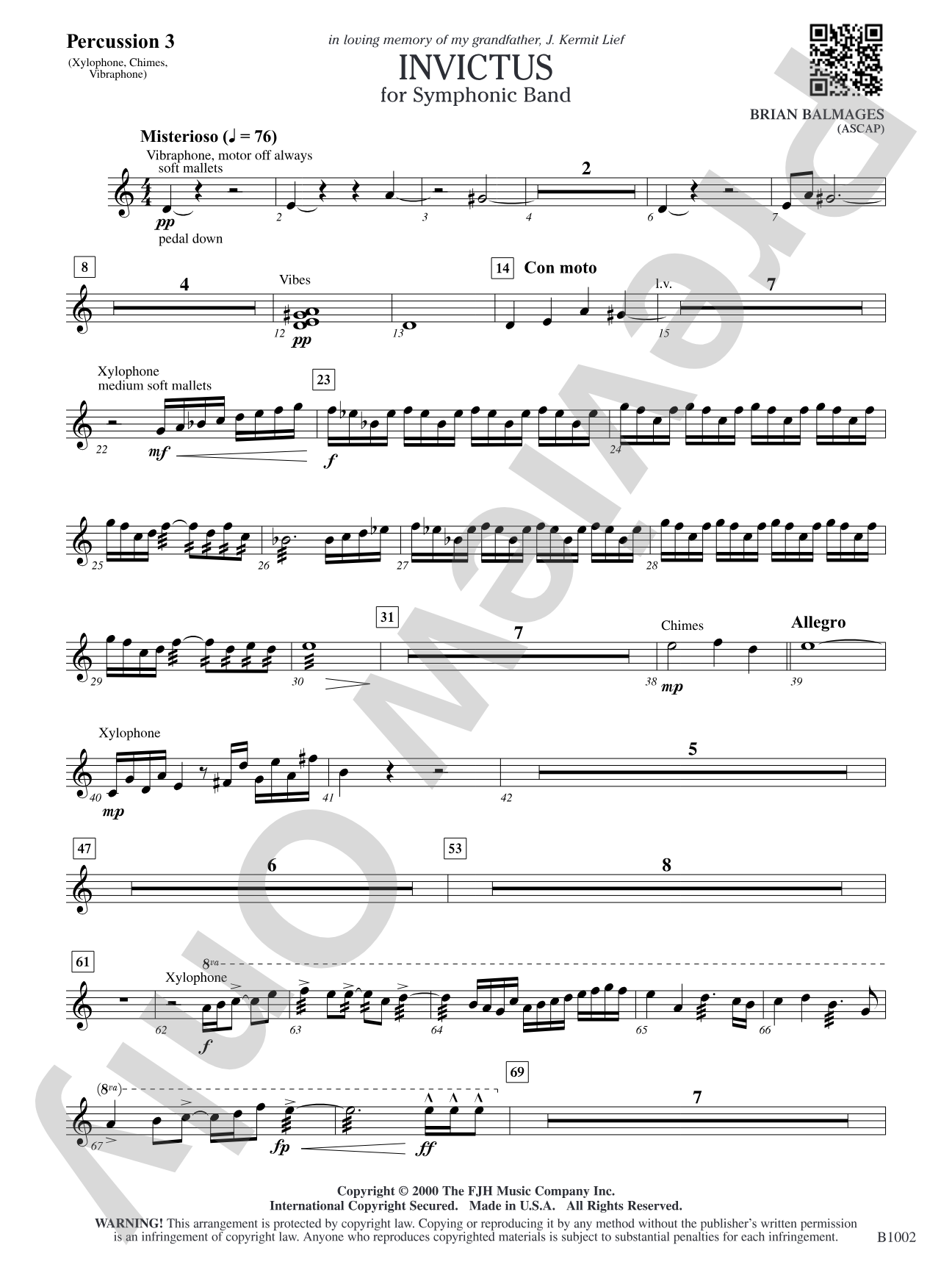 Invictus: Percussion 3