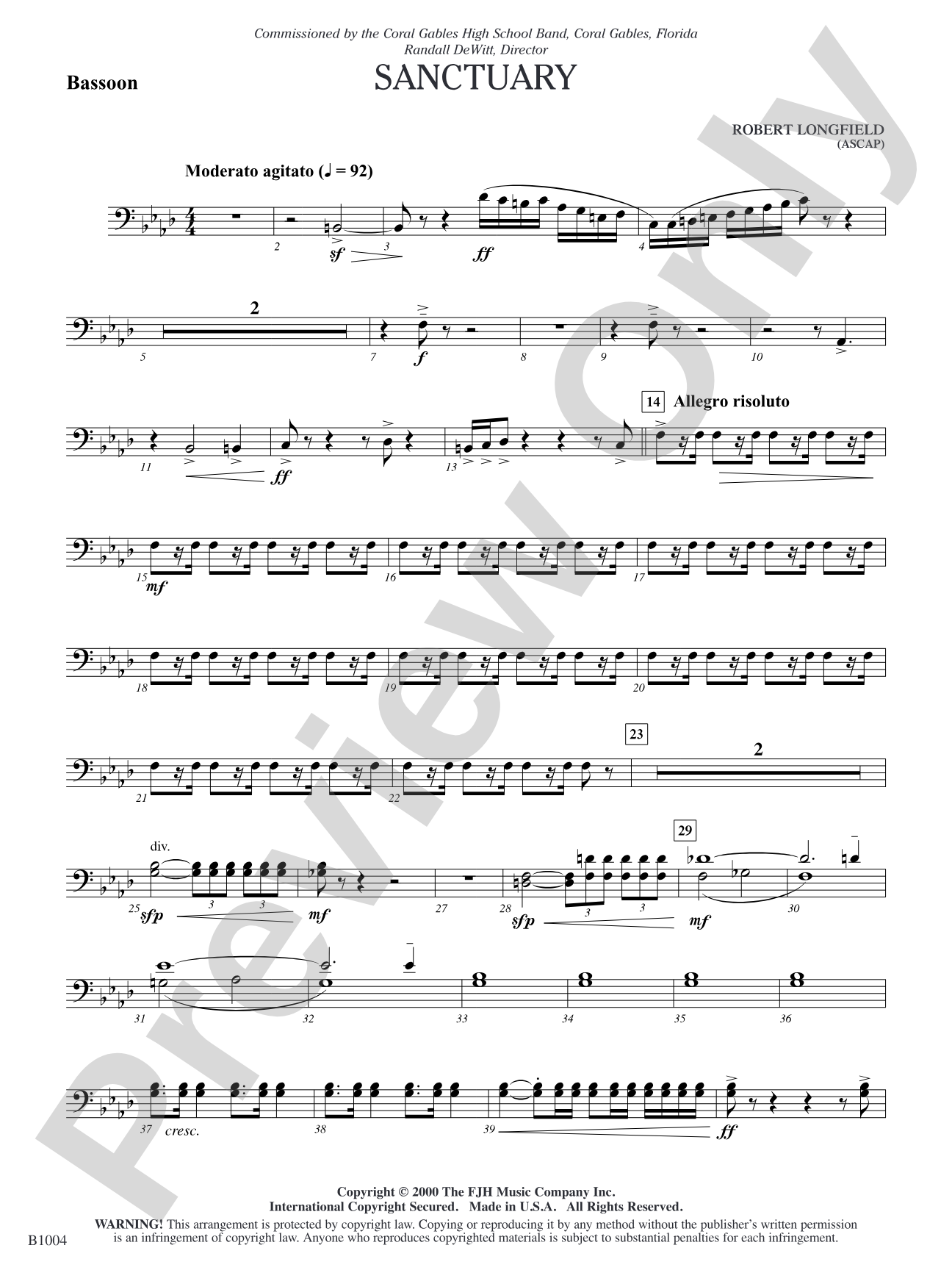 Sanctuary: Bassoon