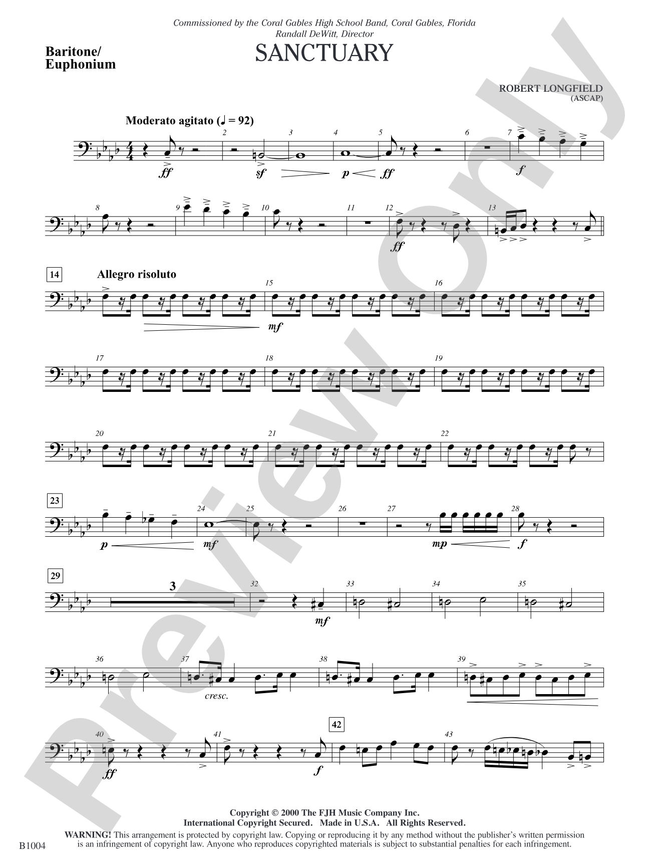 Sanctuary: Baritone/Euphonium