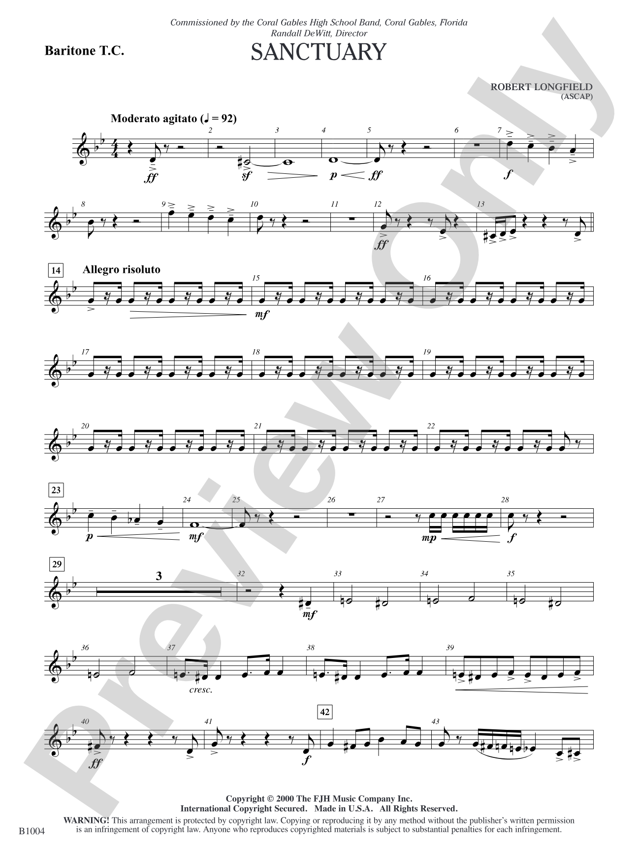 Sanctuary: Baritone T.C.