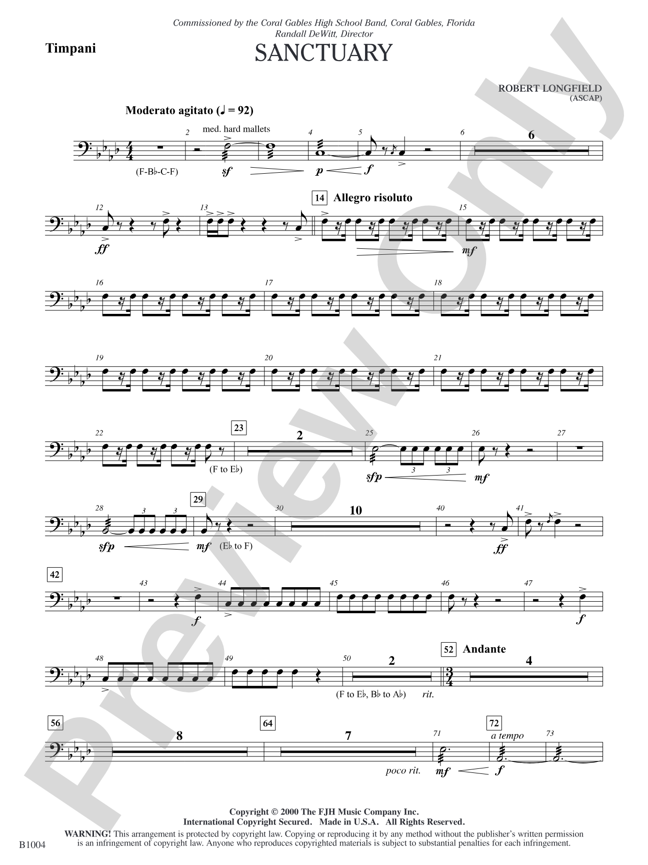 Sanctuary: Timpani
