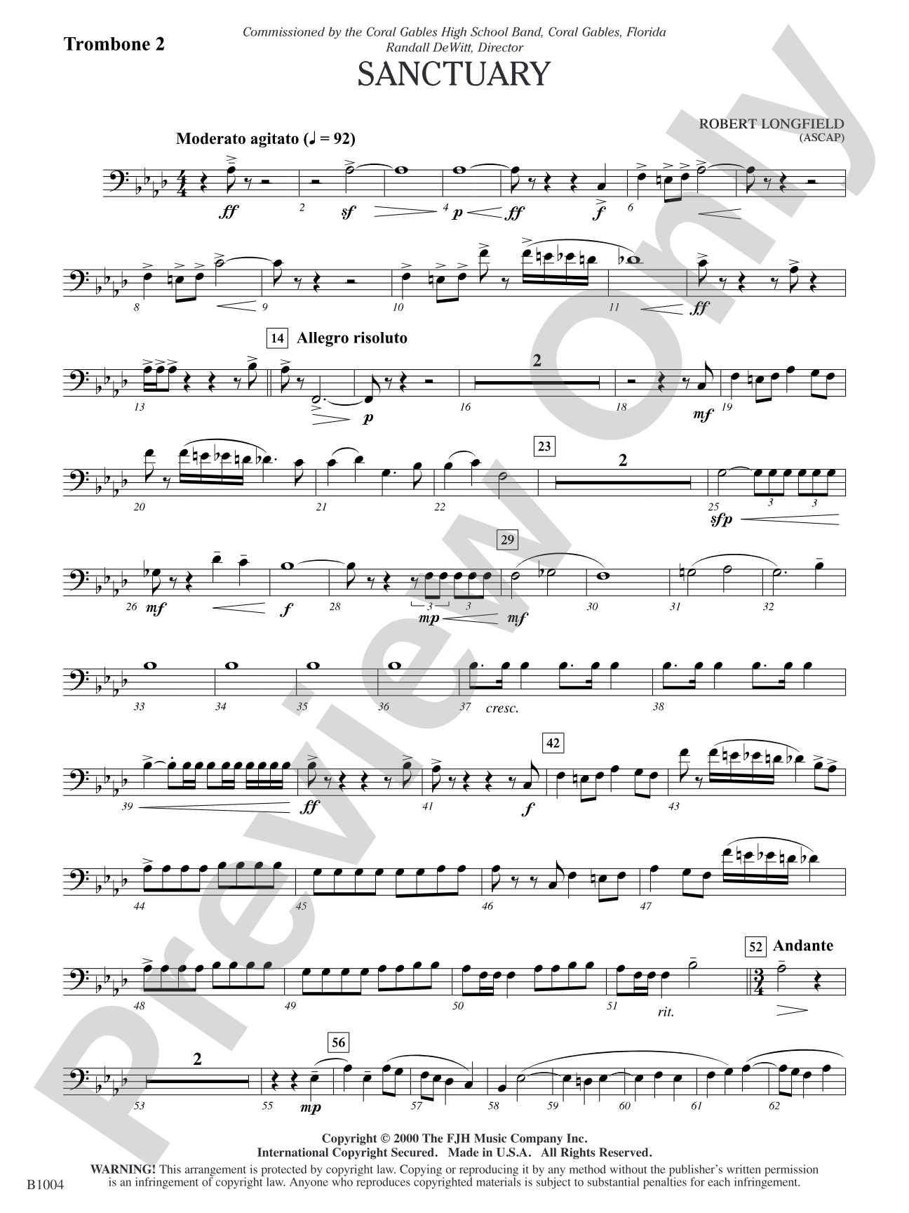 Sanctuary: Trombone 2