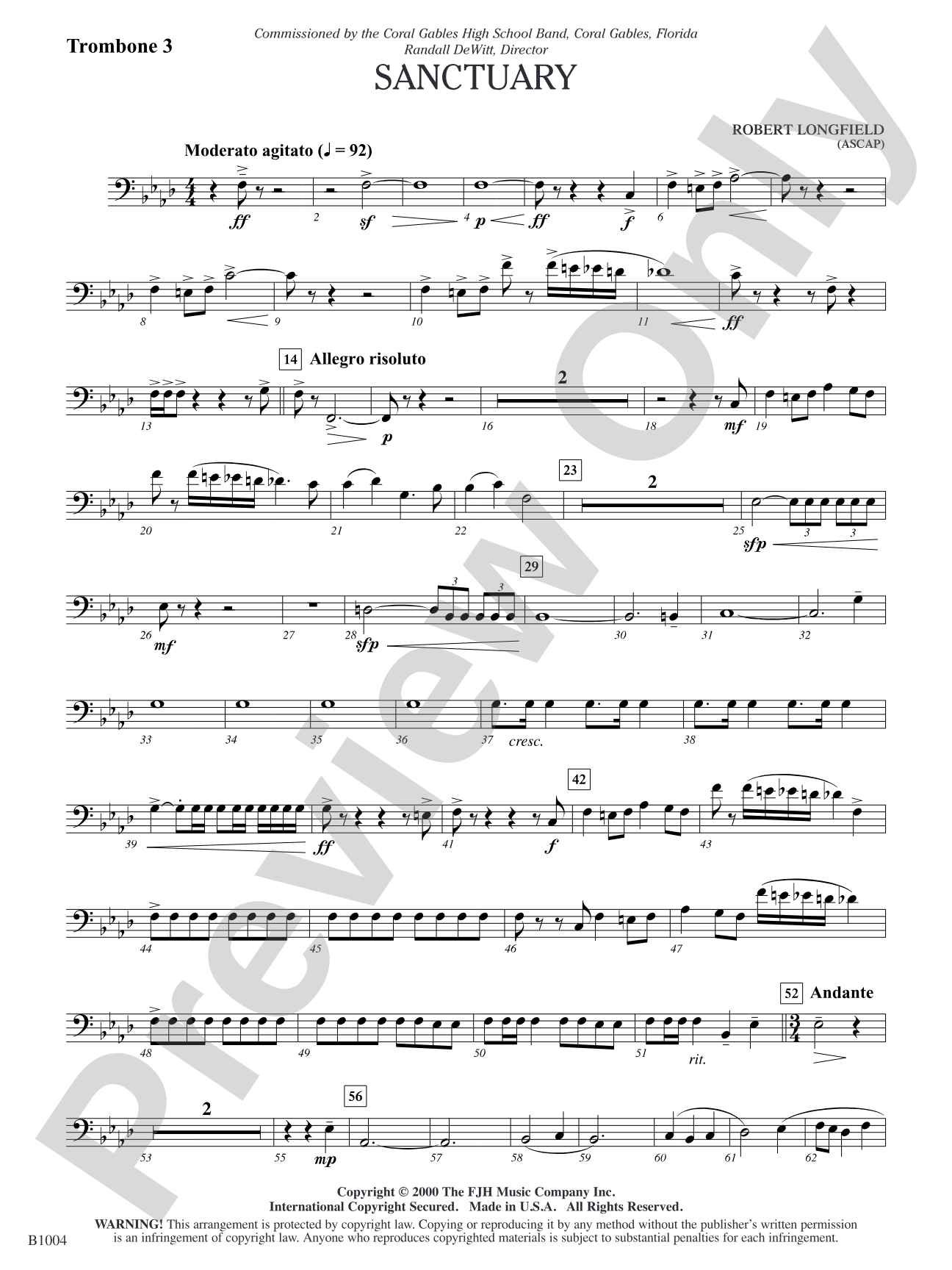 Sanctuary: Trombone 3