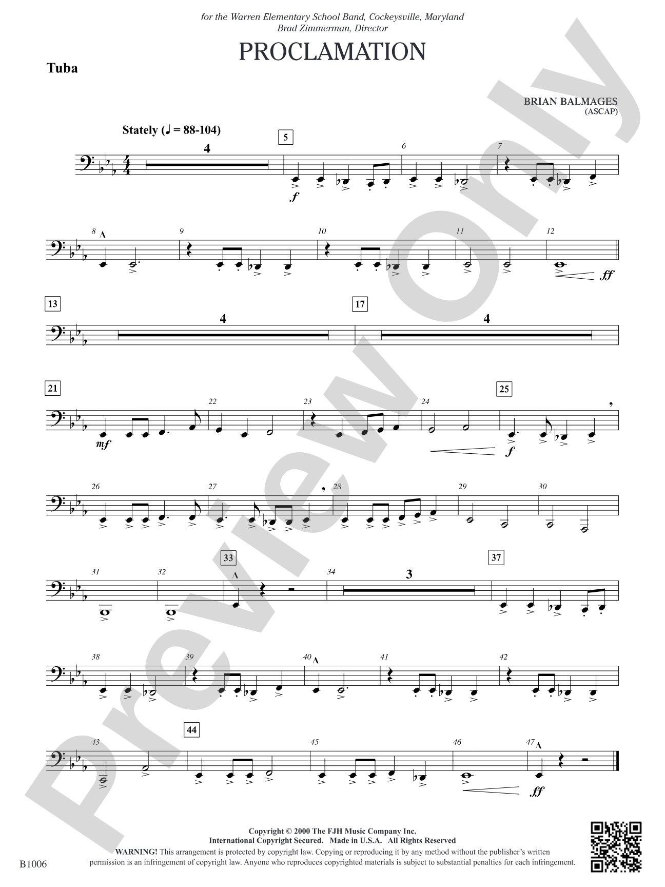 Proclamation: Tuba