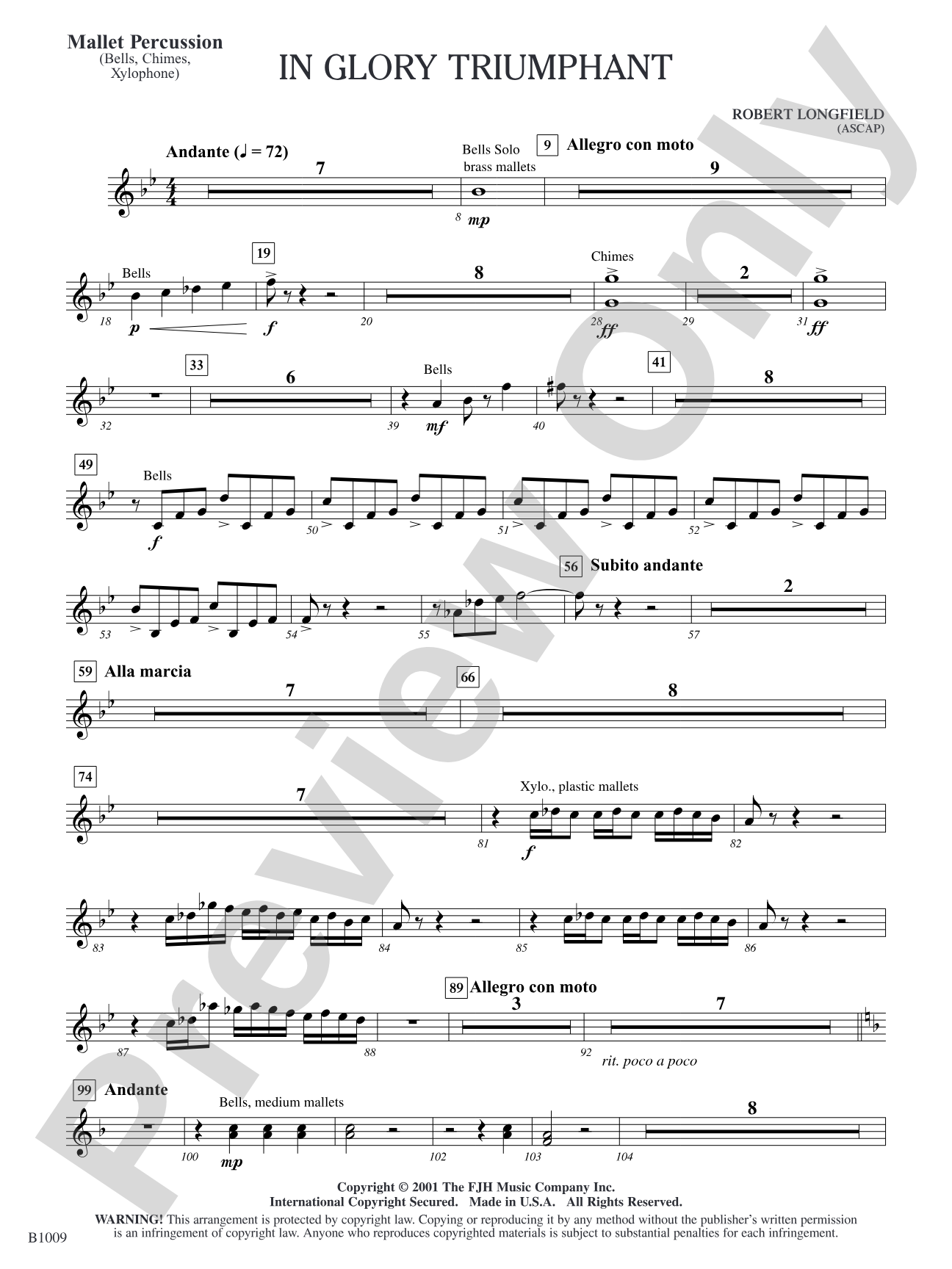 In Glory Triumphant: Mallet Percussion