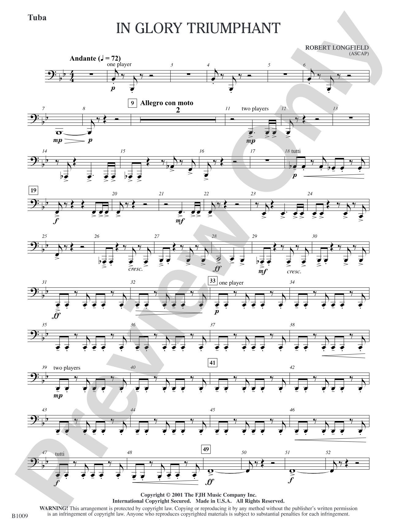 In Glory Triumphant: Tuba