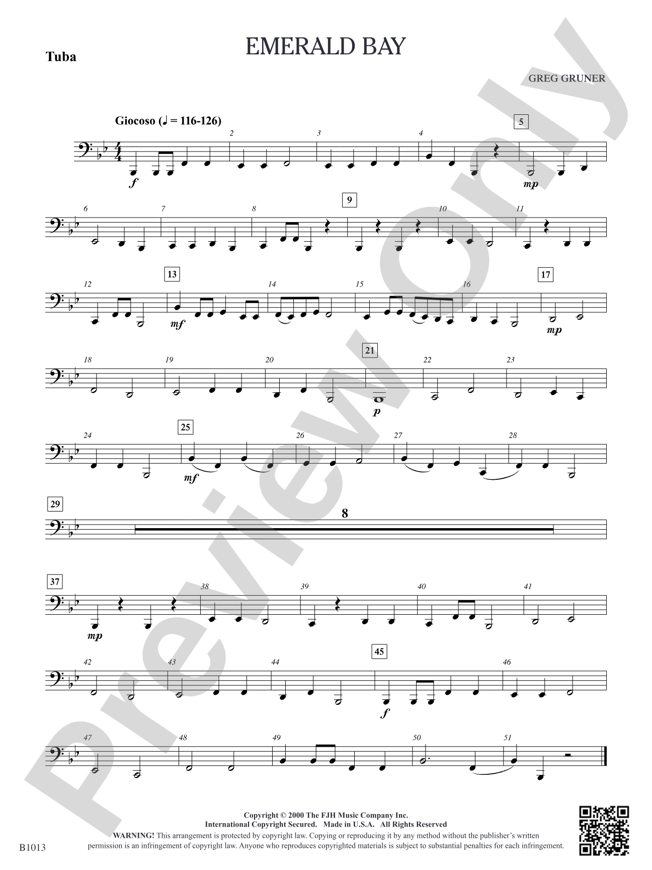 Emerald Bay: Tuba