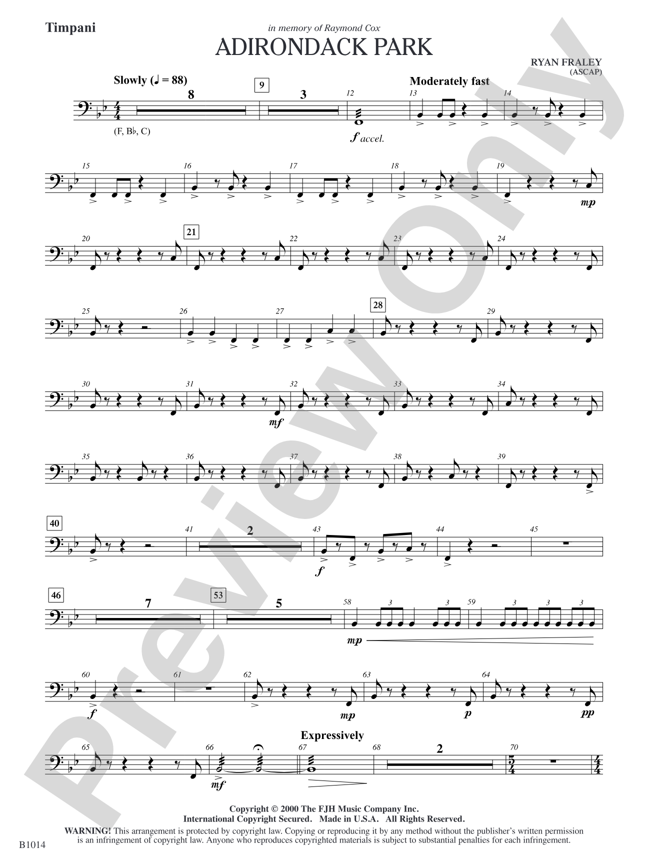 Adirondack Park: Timpani