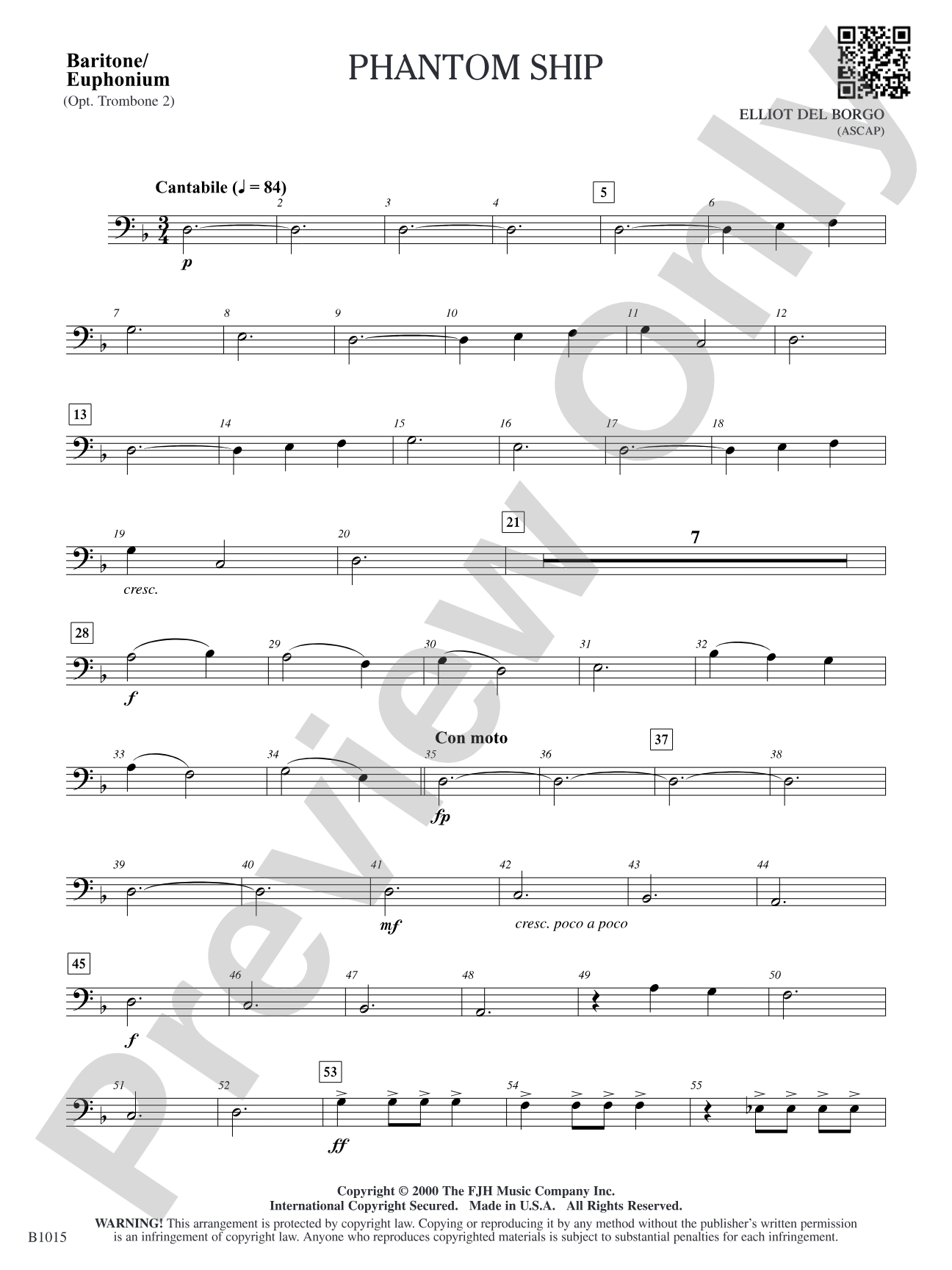 Phantom Ship: Baritone/Euphonium