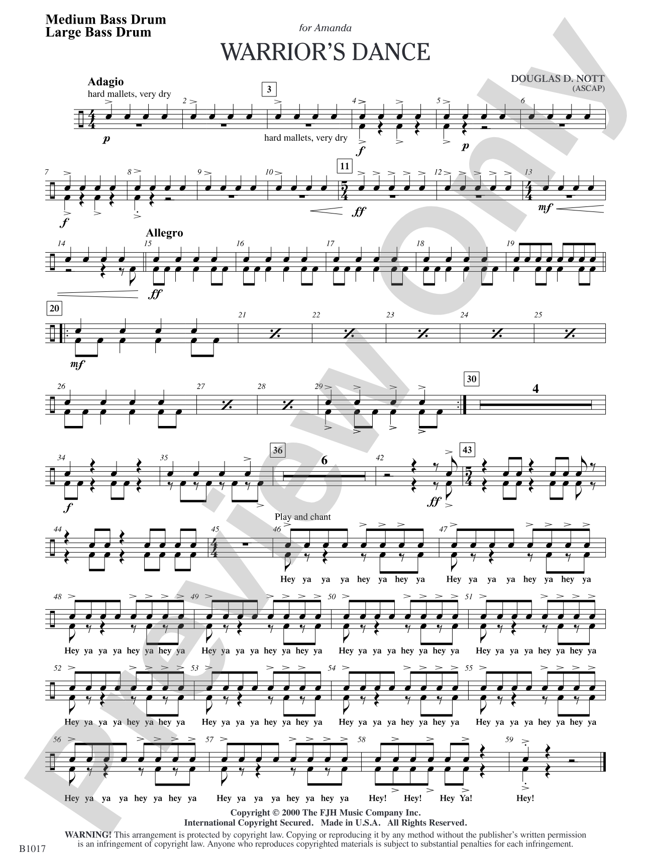 Warrior's Dance: Bass Drum