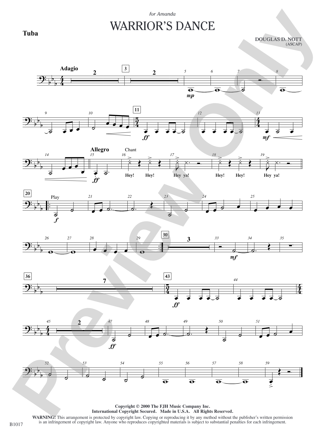 Warrior's Dance: Tuba