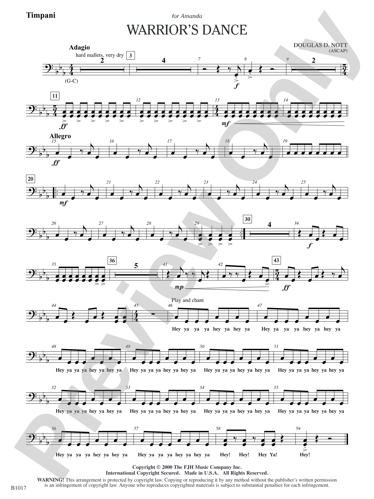 Warrior's Dance: Timpani