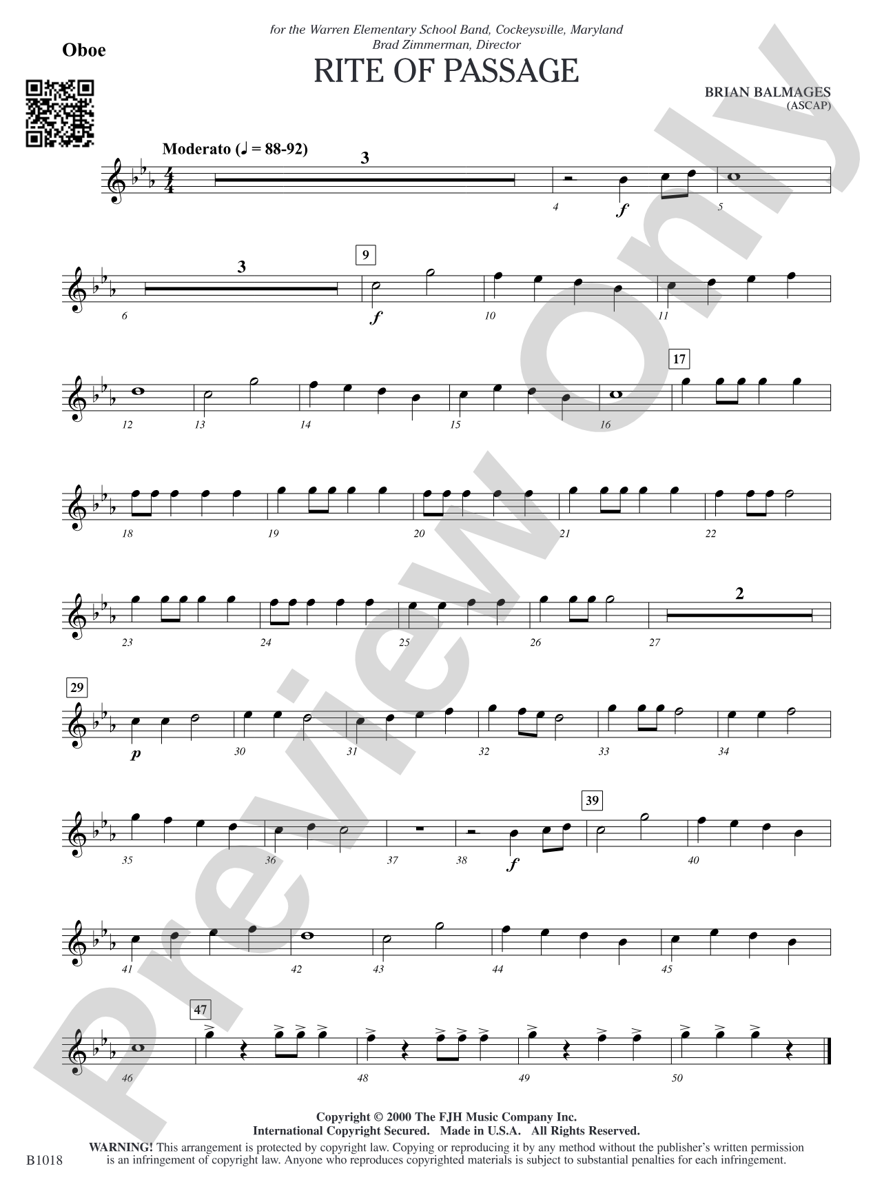 Rite of Passage: Oboe
