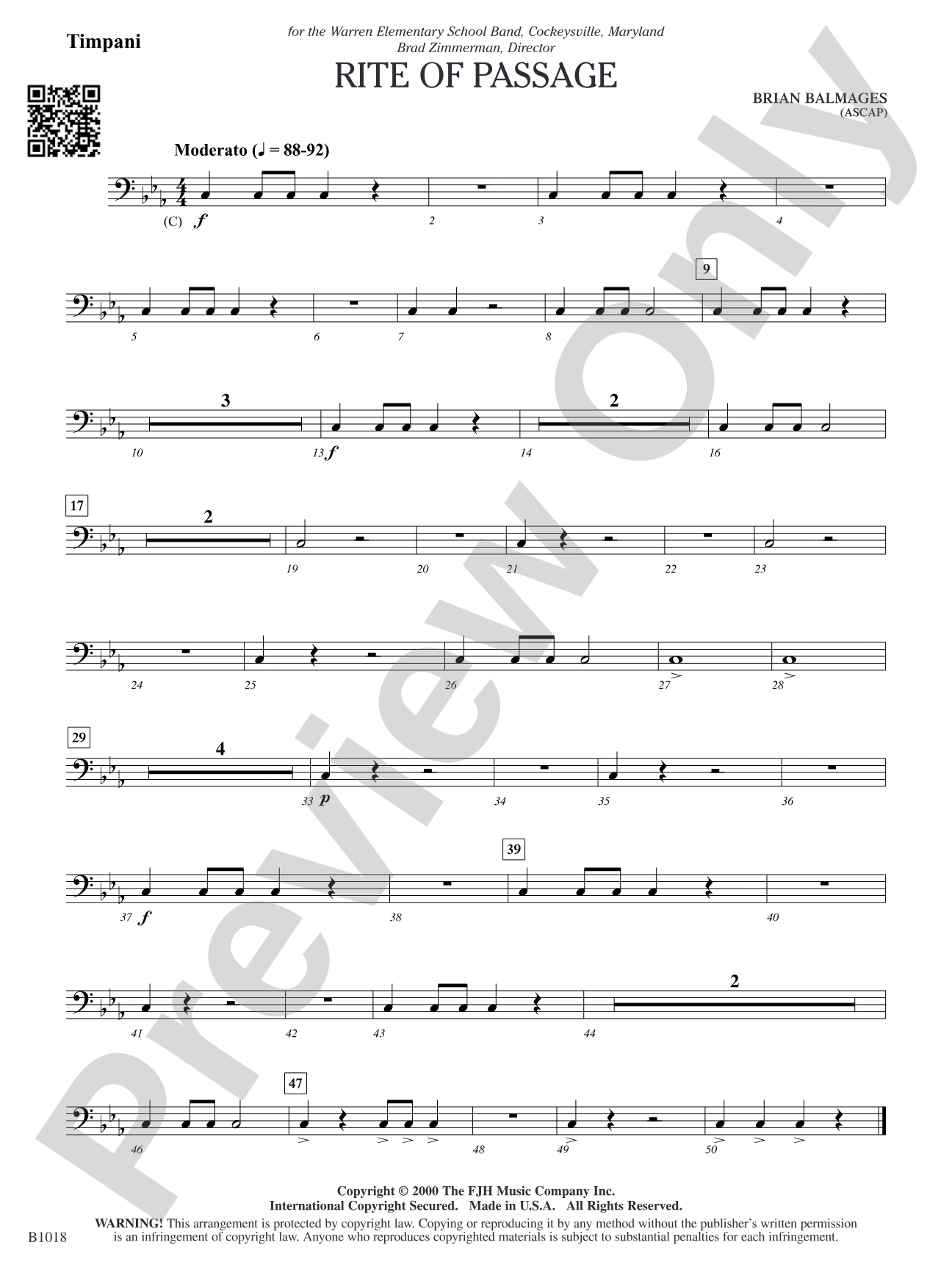 Rite of Passage: Timpani