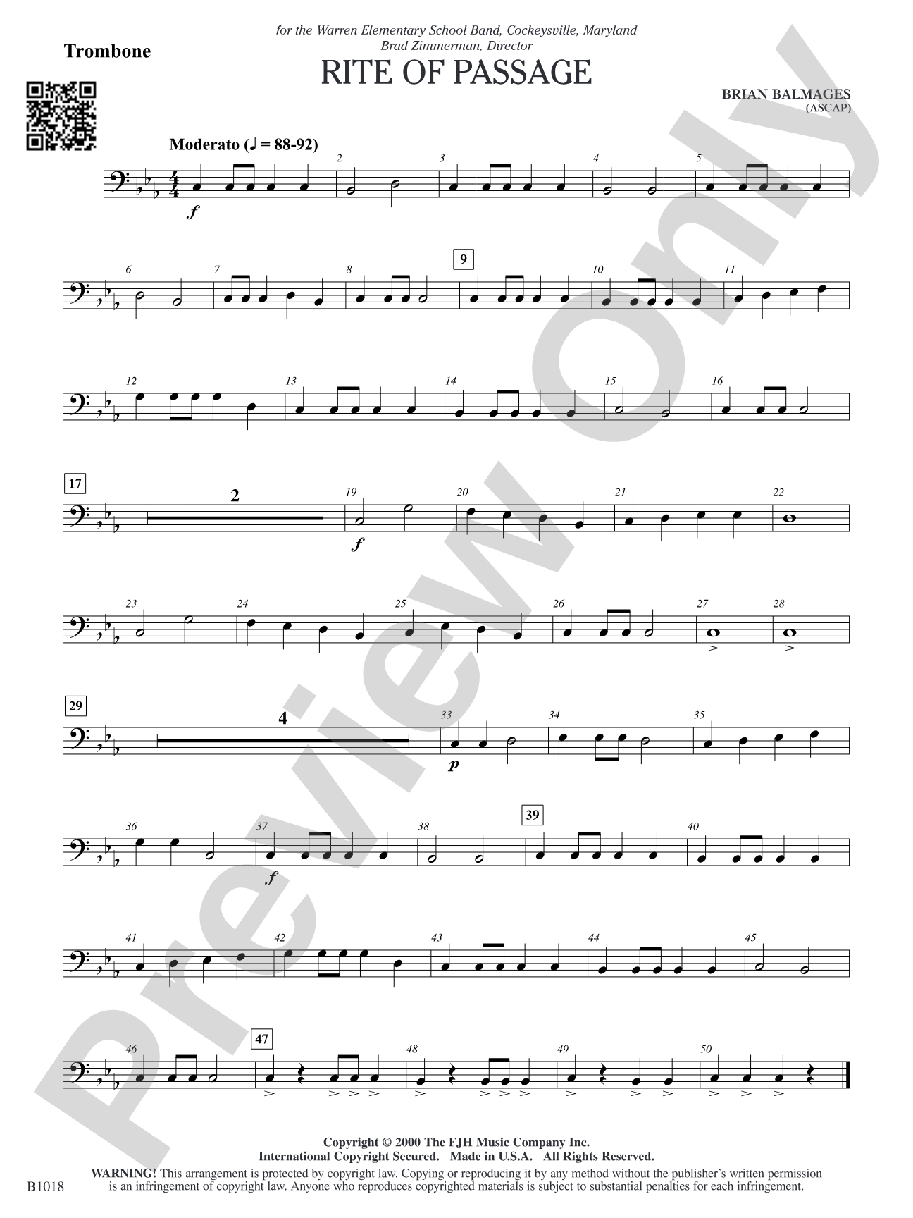 Rite of Passage: Trombone