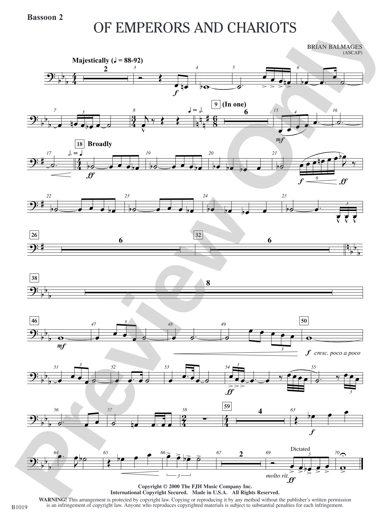 Of Emperors and Chariots: Bassoon 2