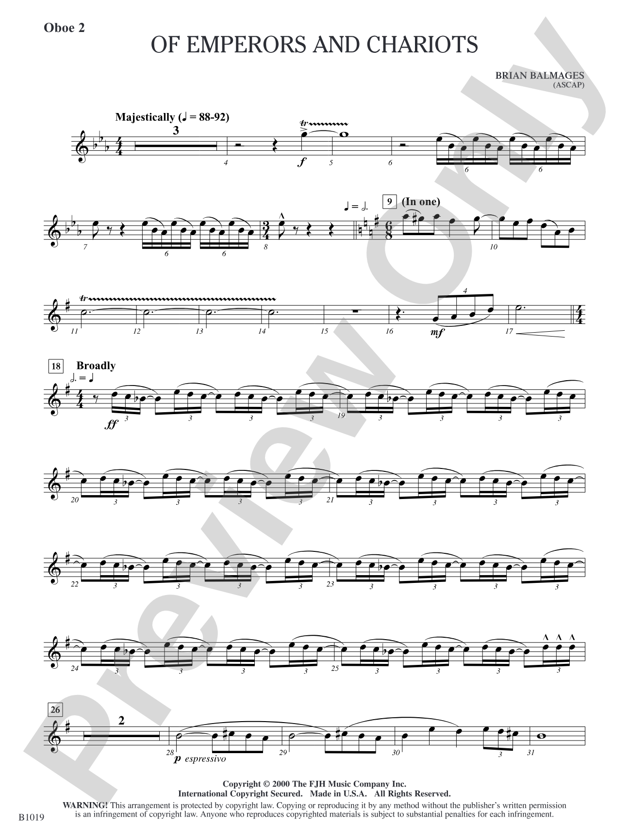 Of Emperors and Chariots: Oboe 2