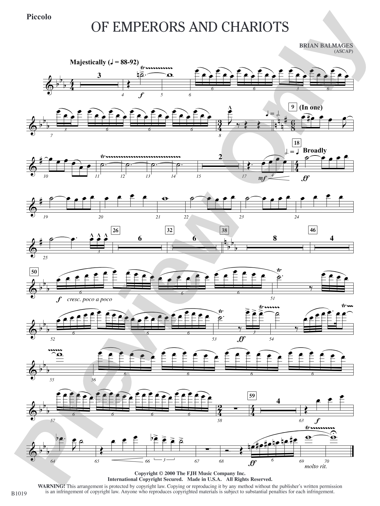 Of Emperors and Chariots: Piccolo