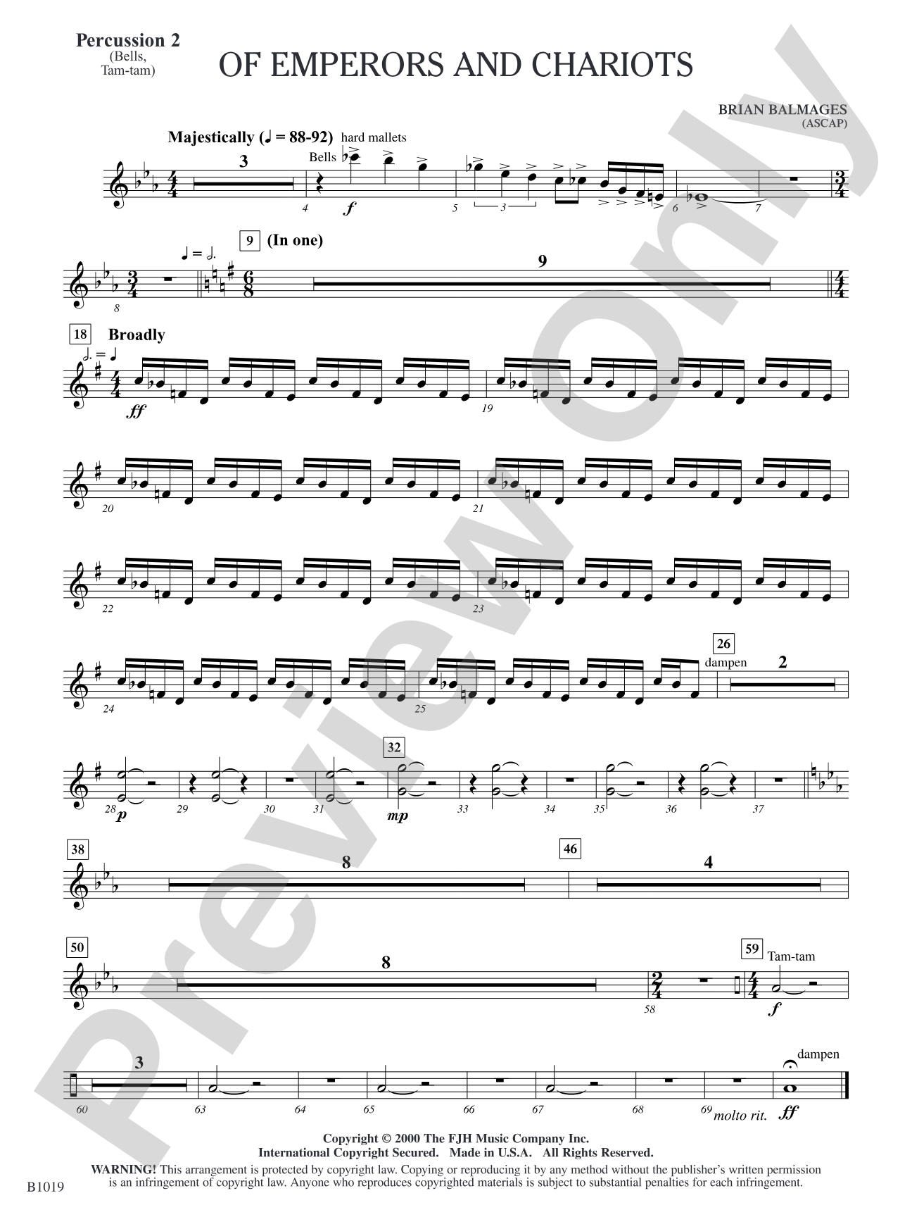 Of Emperors and Chariots: Percussion 2