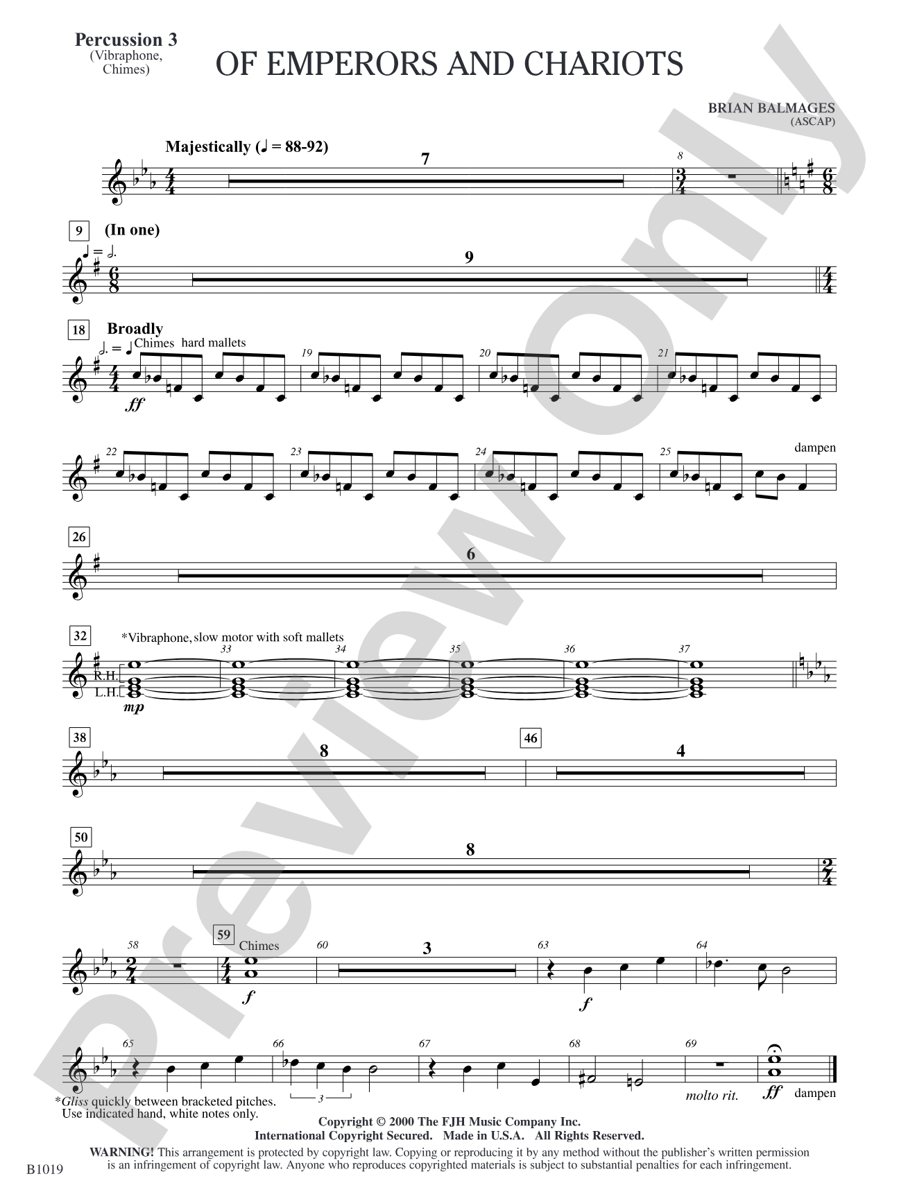 Of Emperors and Chariots: Percussion 3