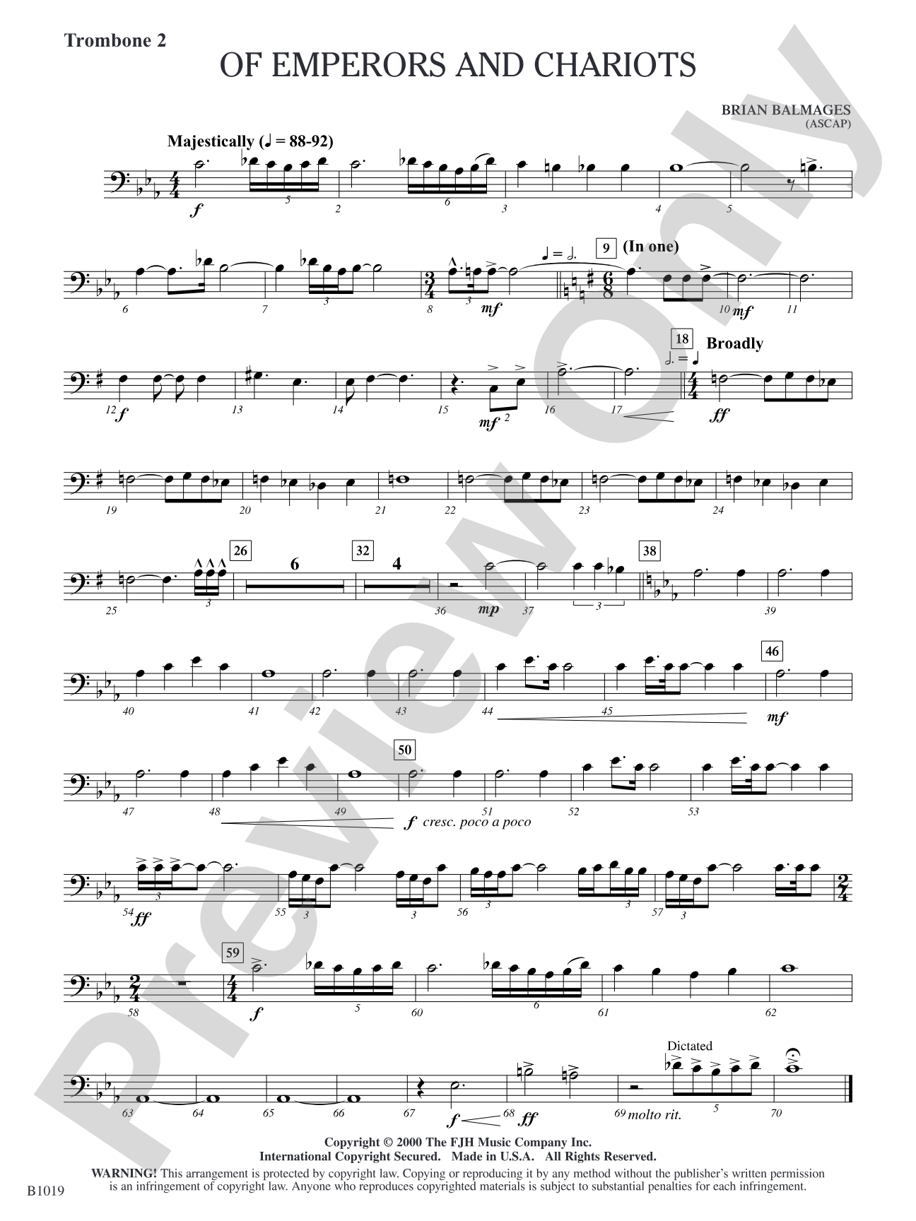 Of Emperors and Chariots: Trombone 2