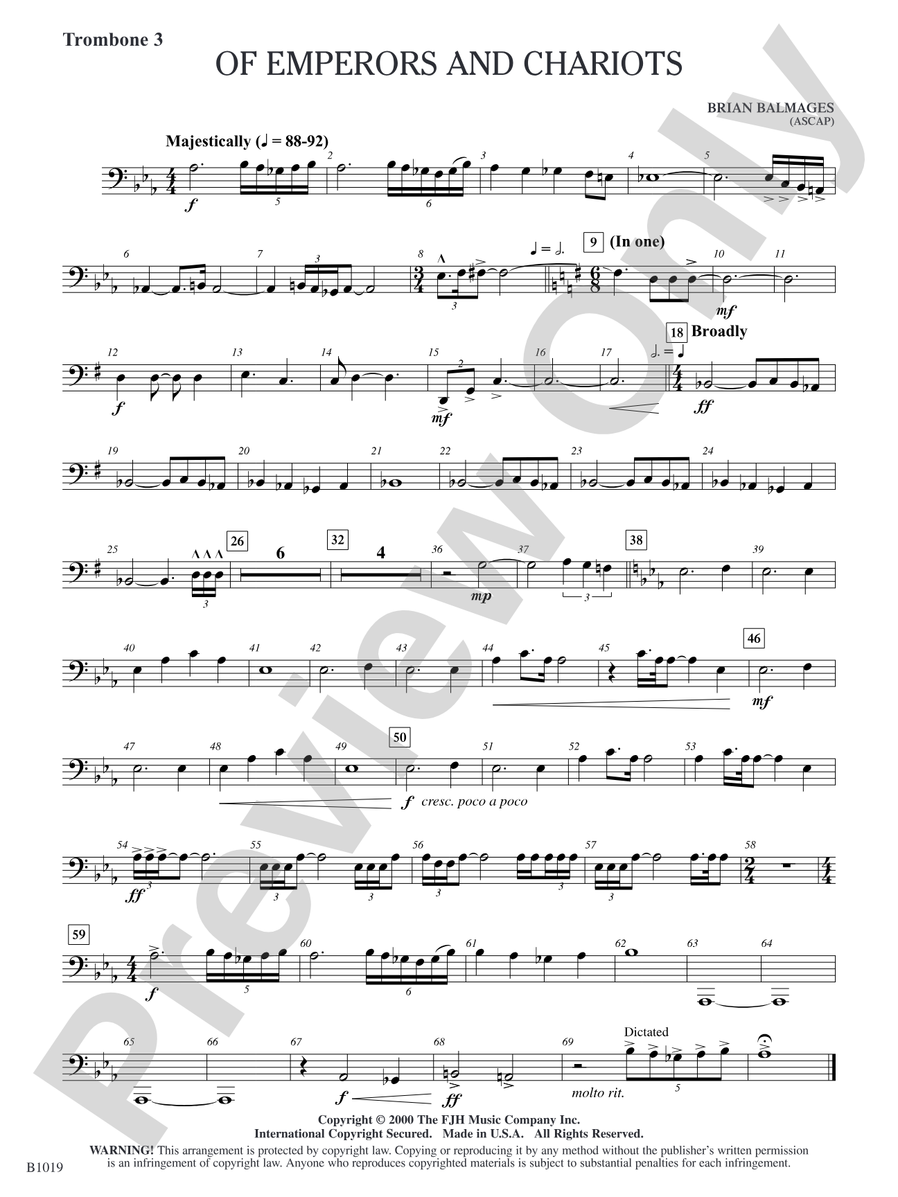 Of Emperors and Chariots: Trombone 3