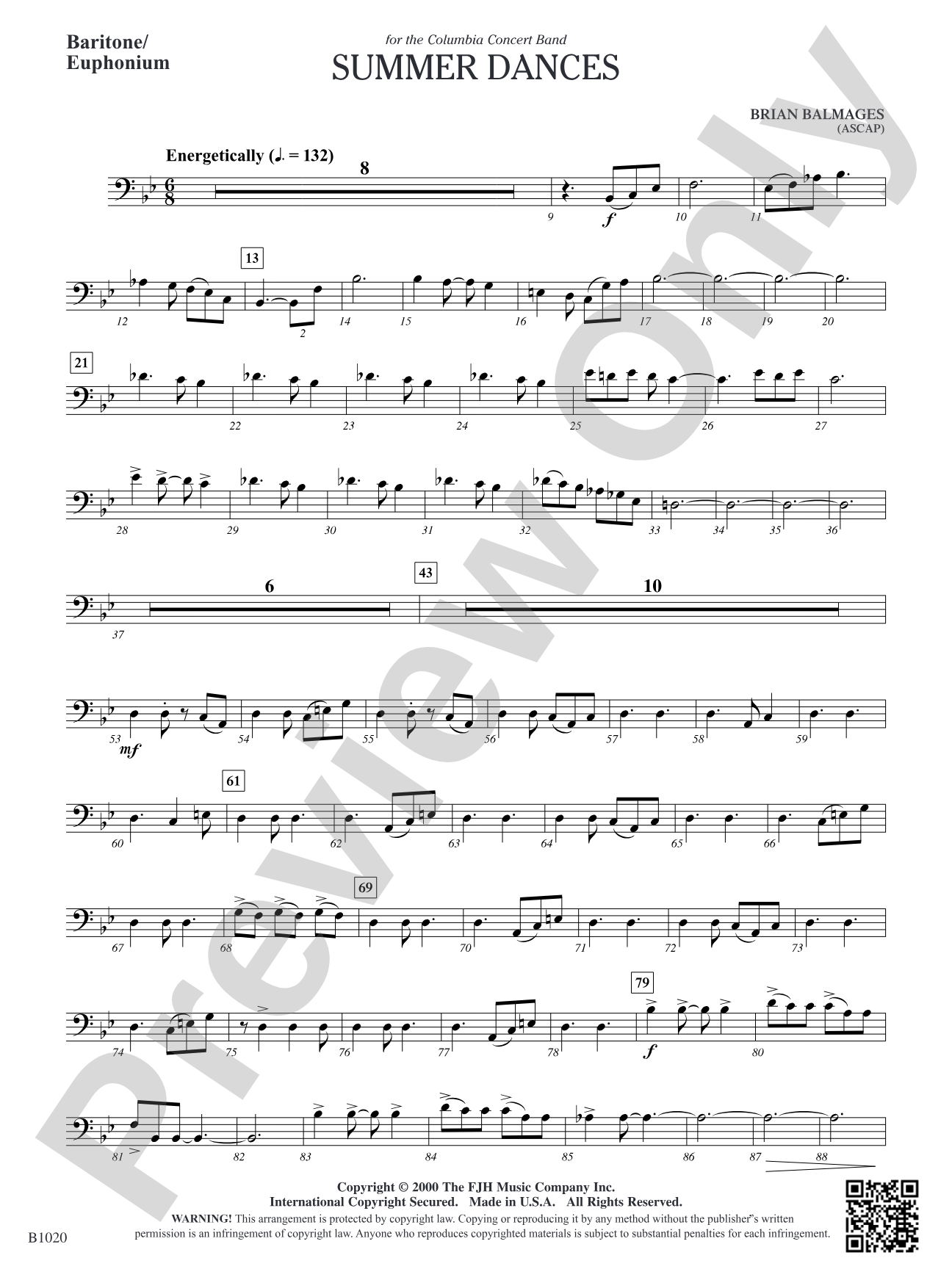 Summer Dances: Baritone/Euphonium