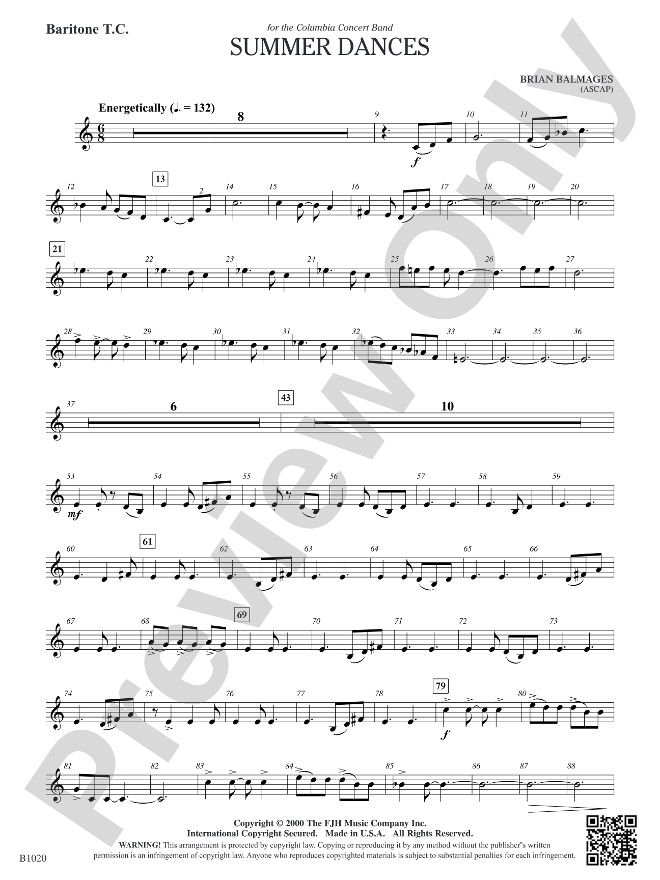 Summer Dances: Baritone T.C.
