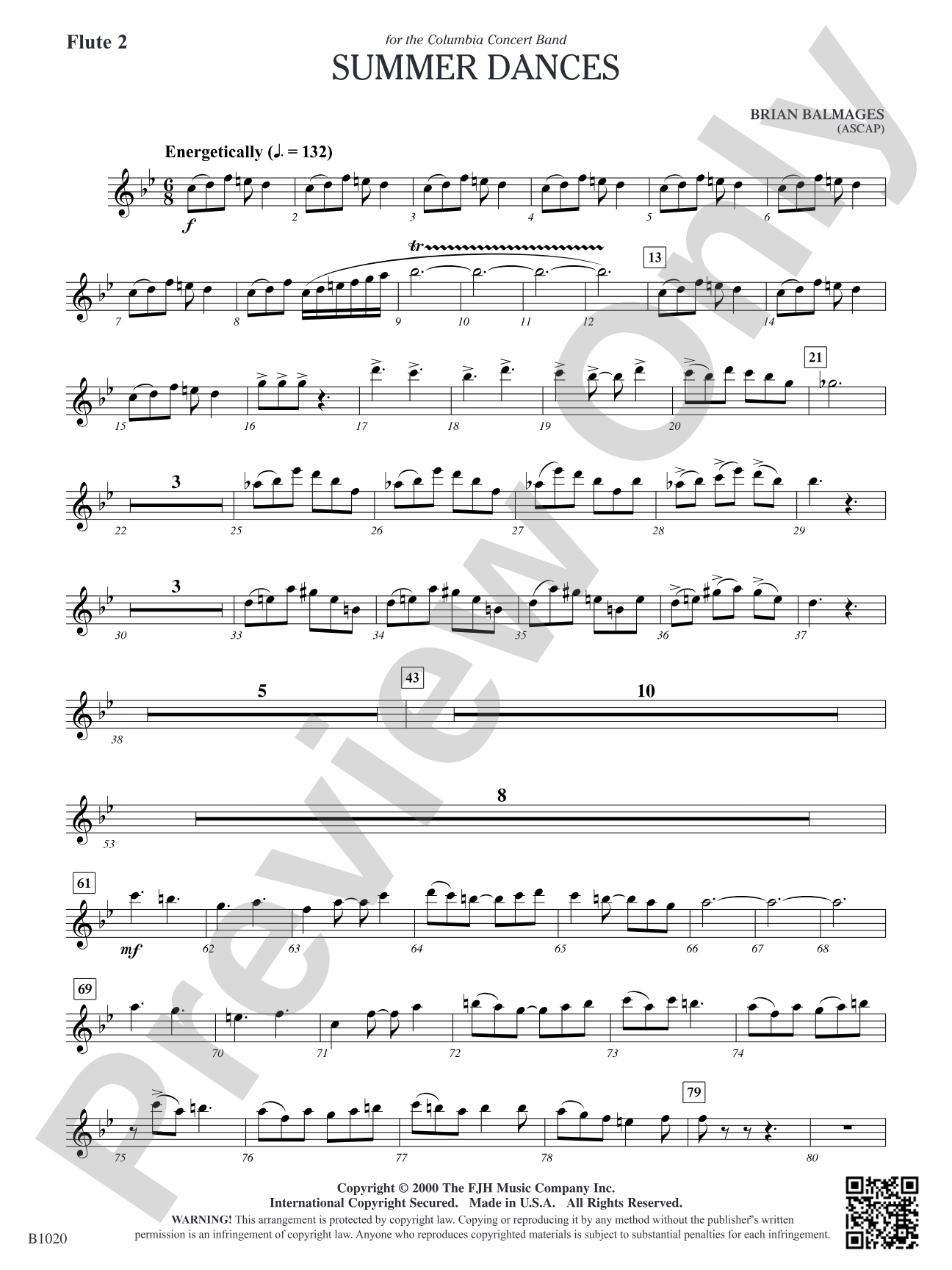 Summer Dances: Flute 2