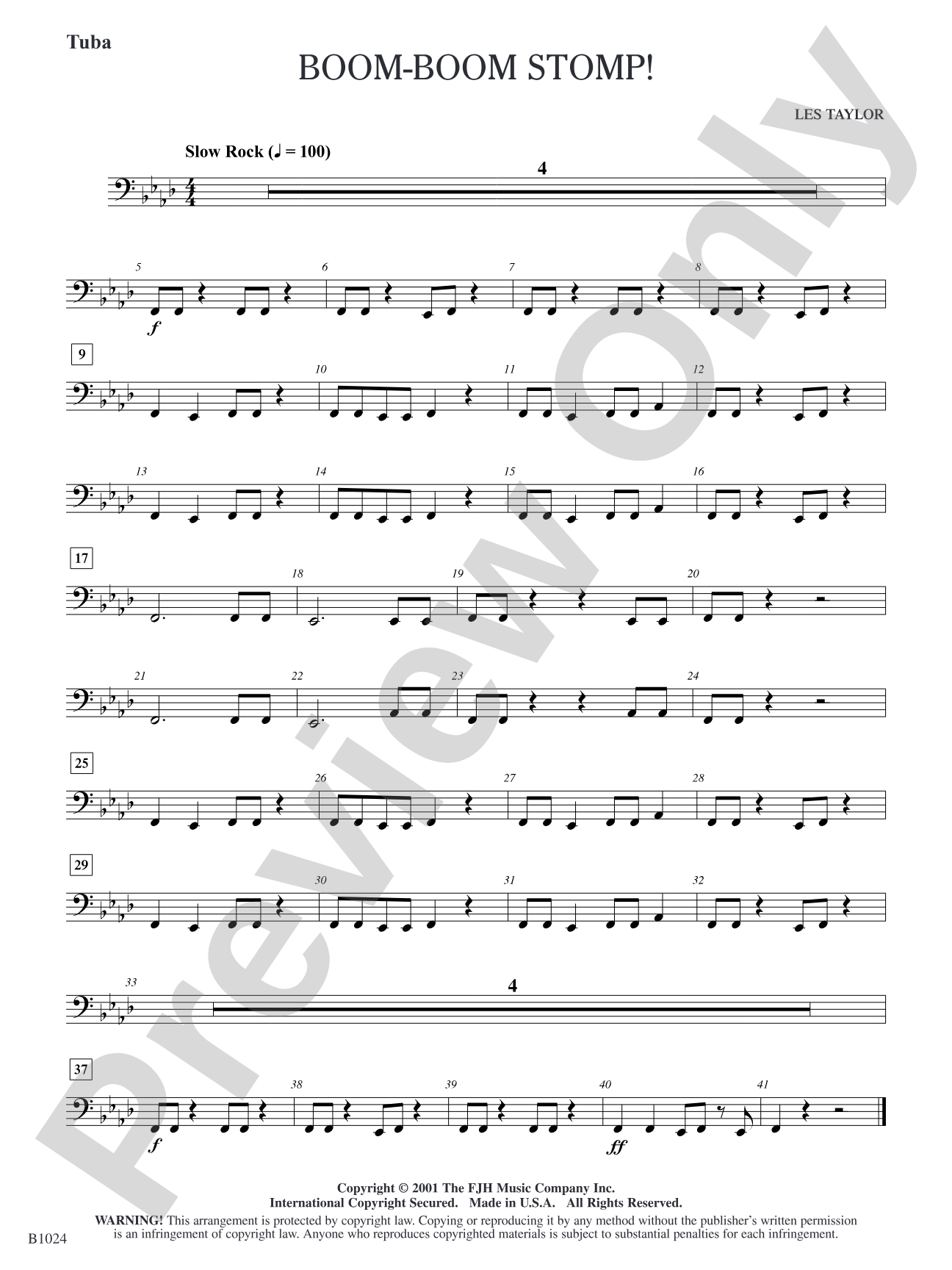 Boom-Boom Stomp!: Tuba