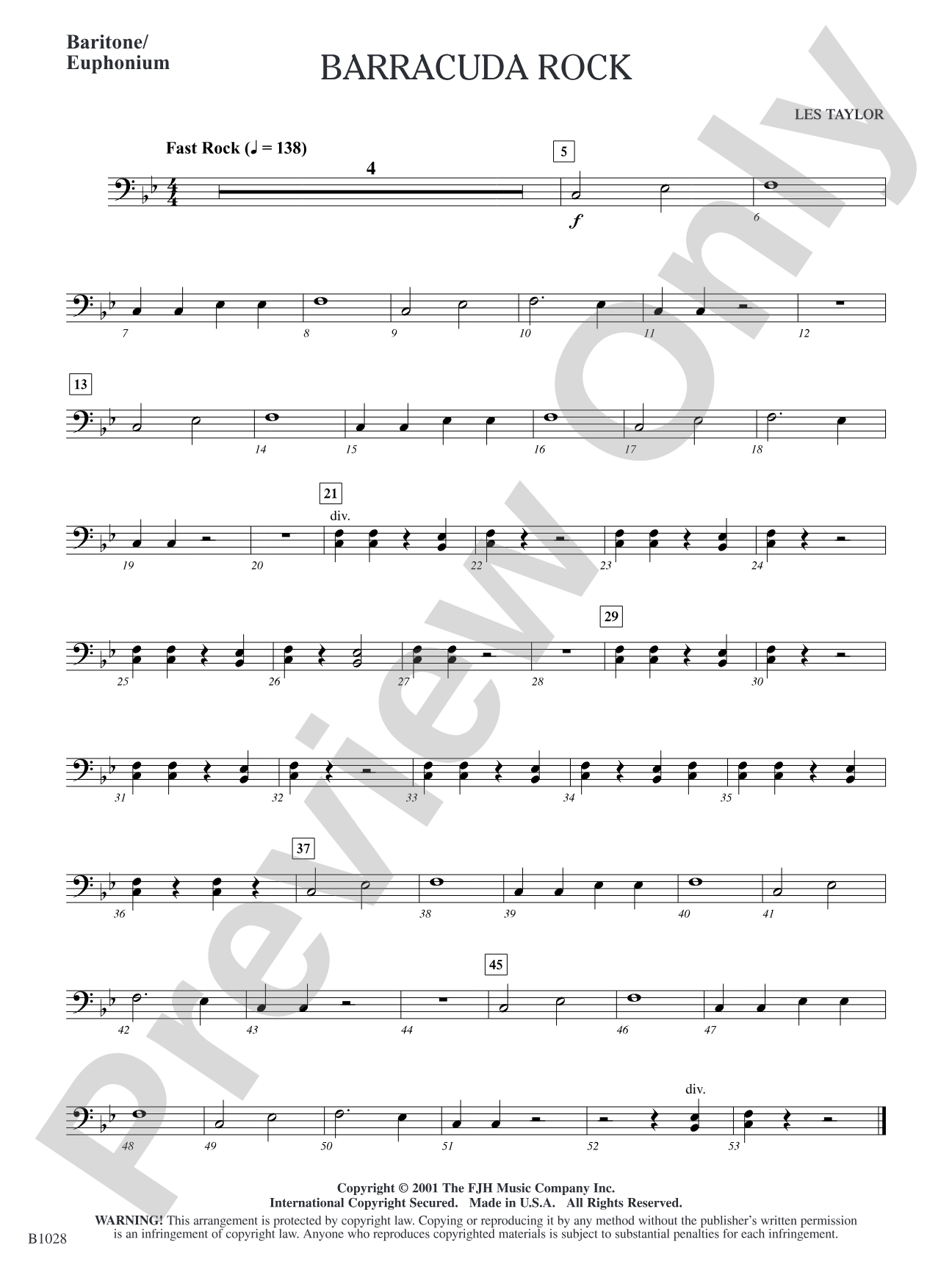 Barracuda Rock: Baritone/Euphonium