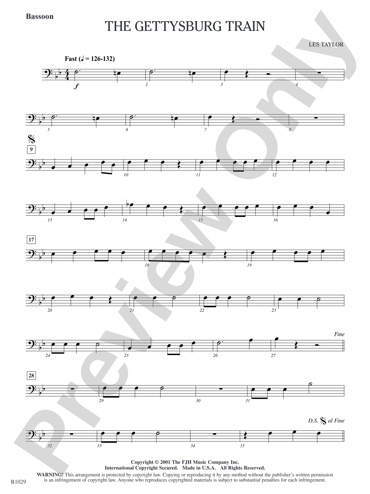 The Gettysburg Train: Bassoon