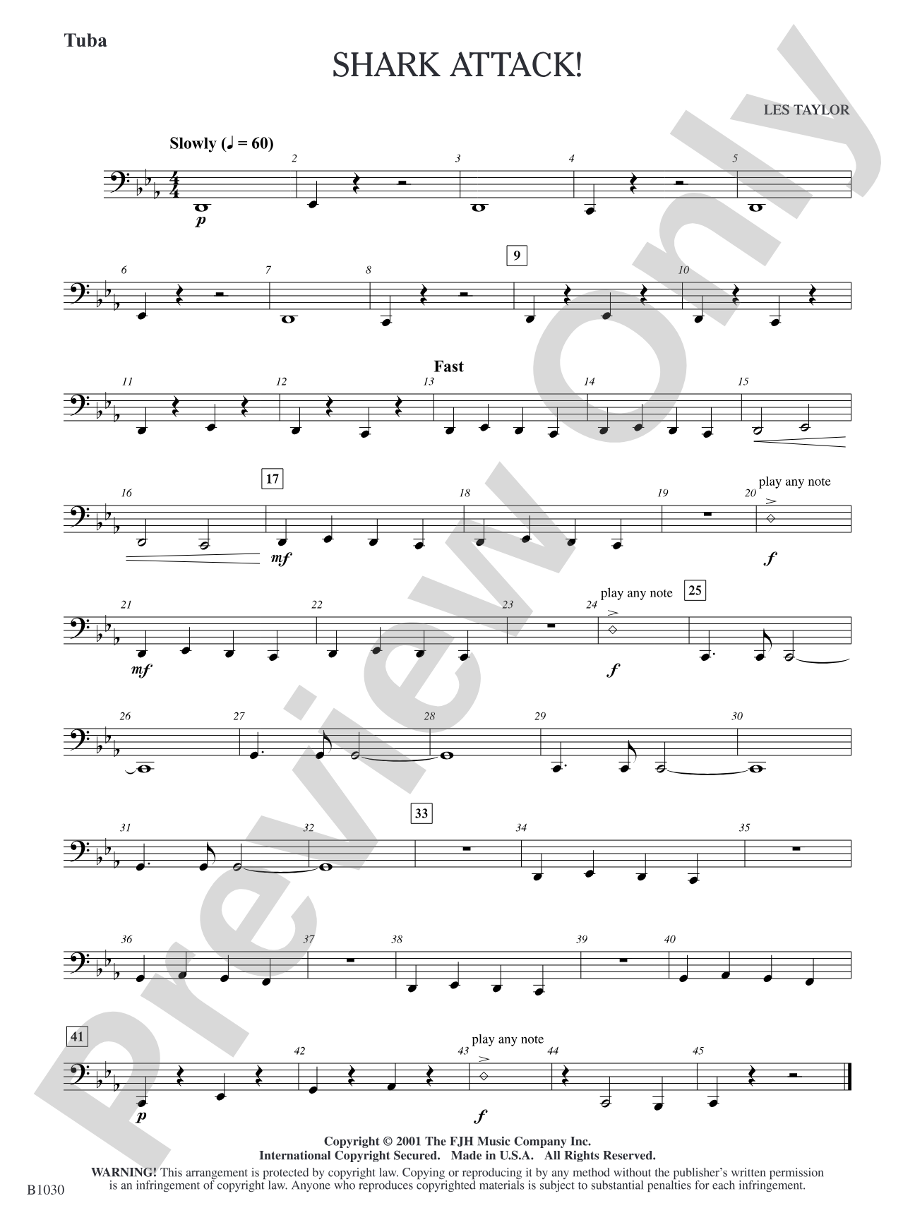 Shark Attack!: Tuba