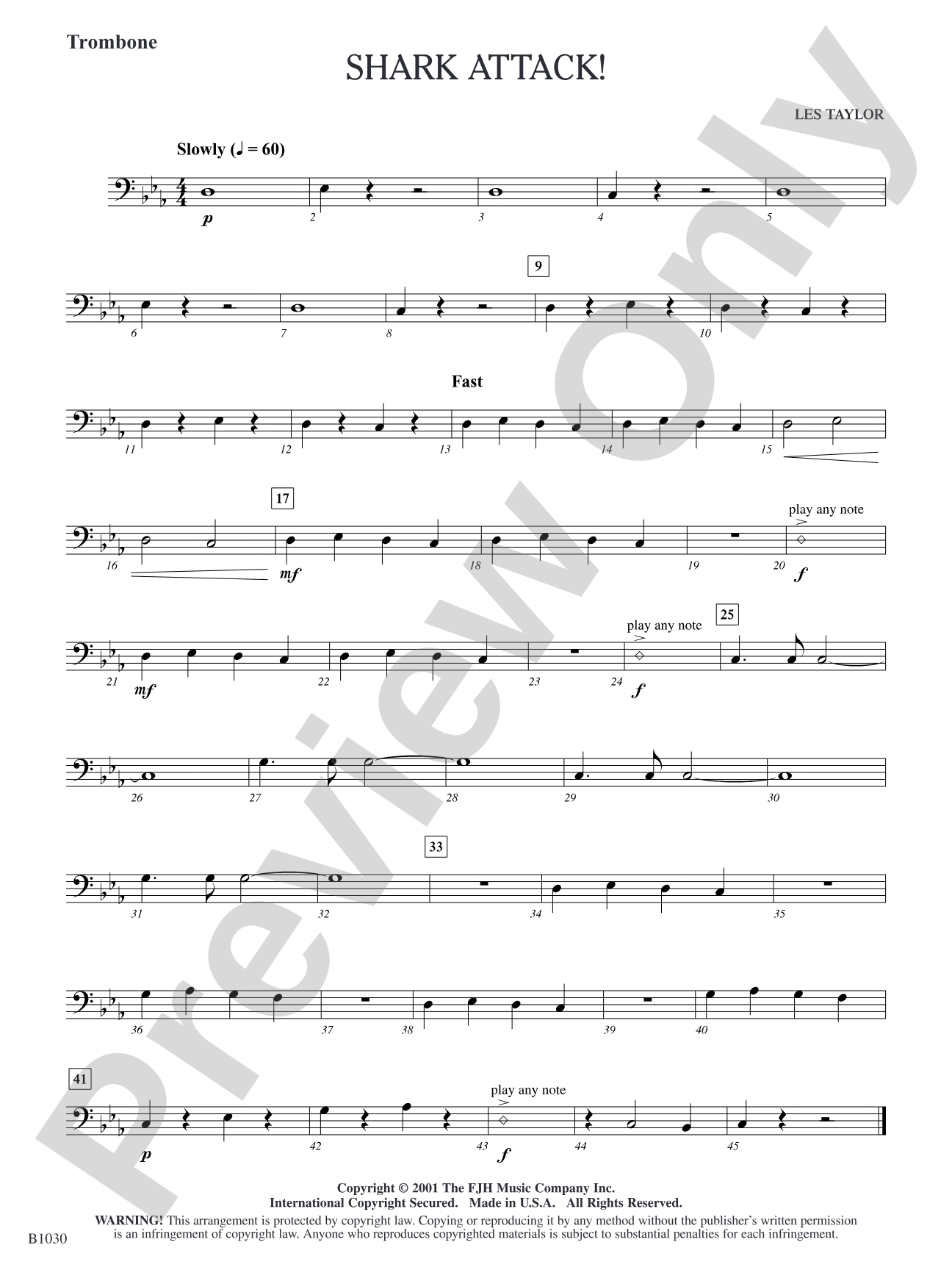 Shark Attack!: Trombone