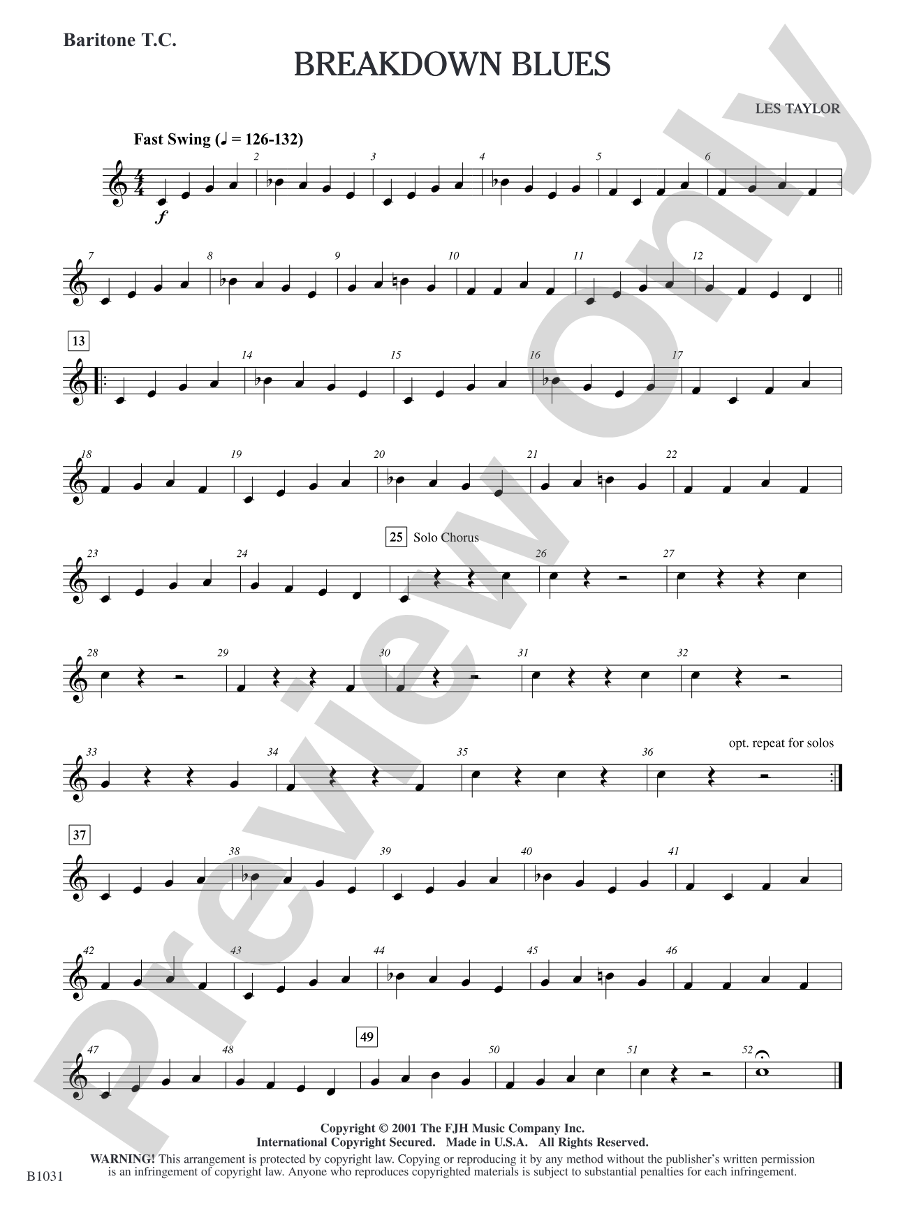 Breakdown Blues: Baritone T.C.