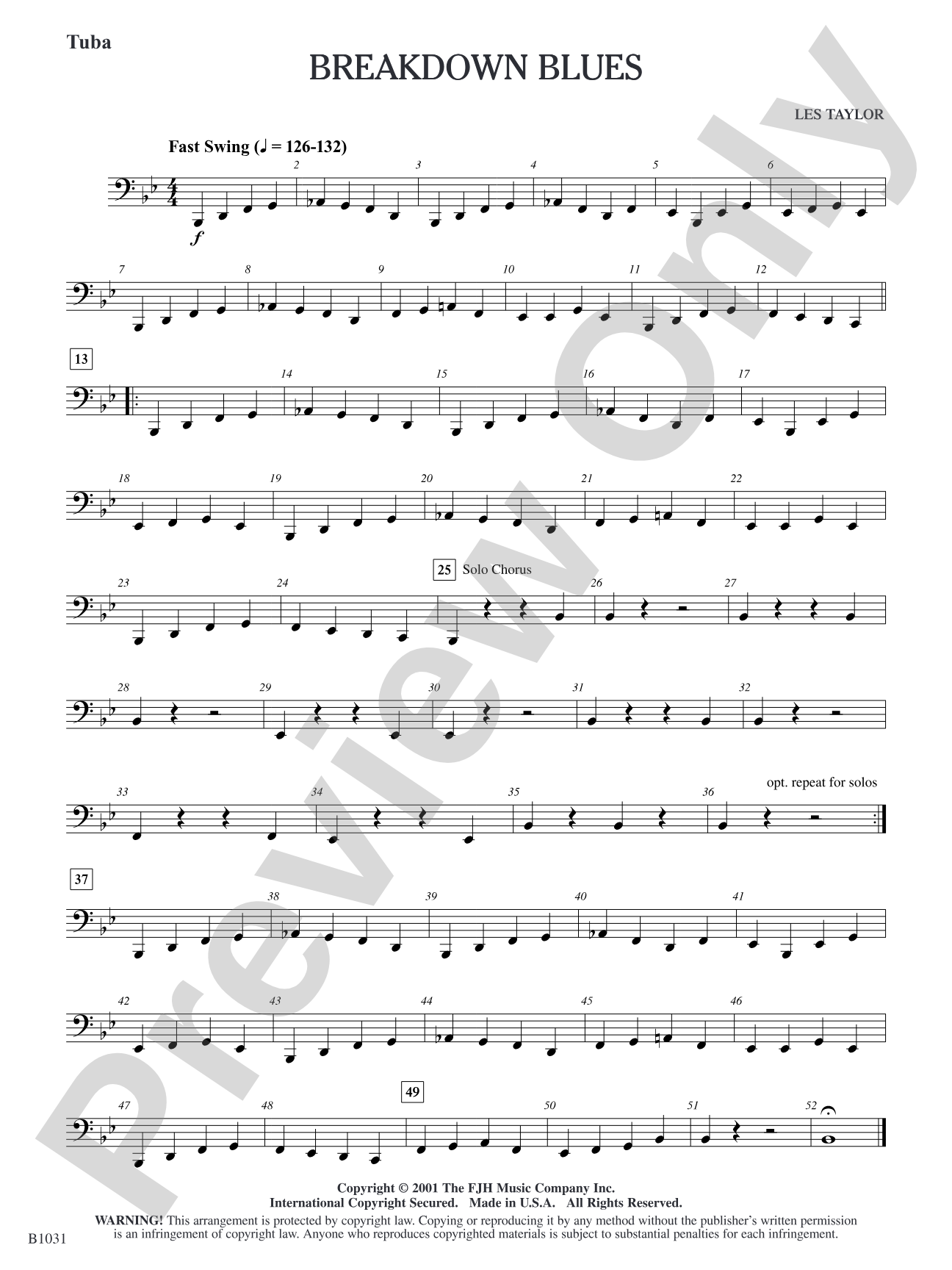 Breakdown Blues: Tuba