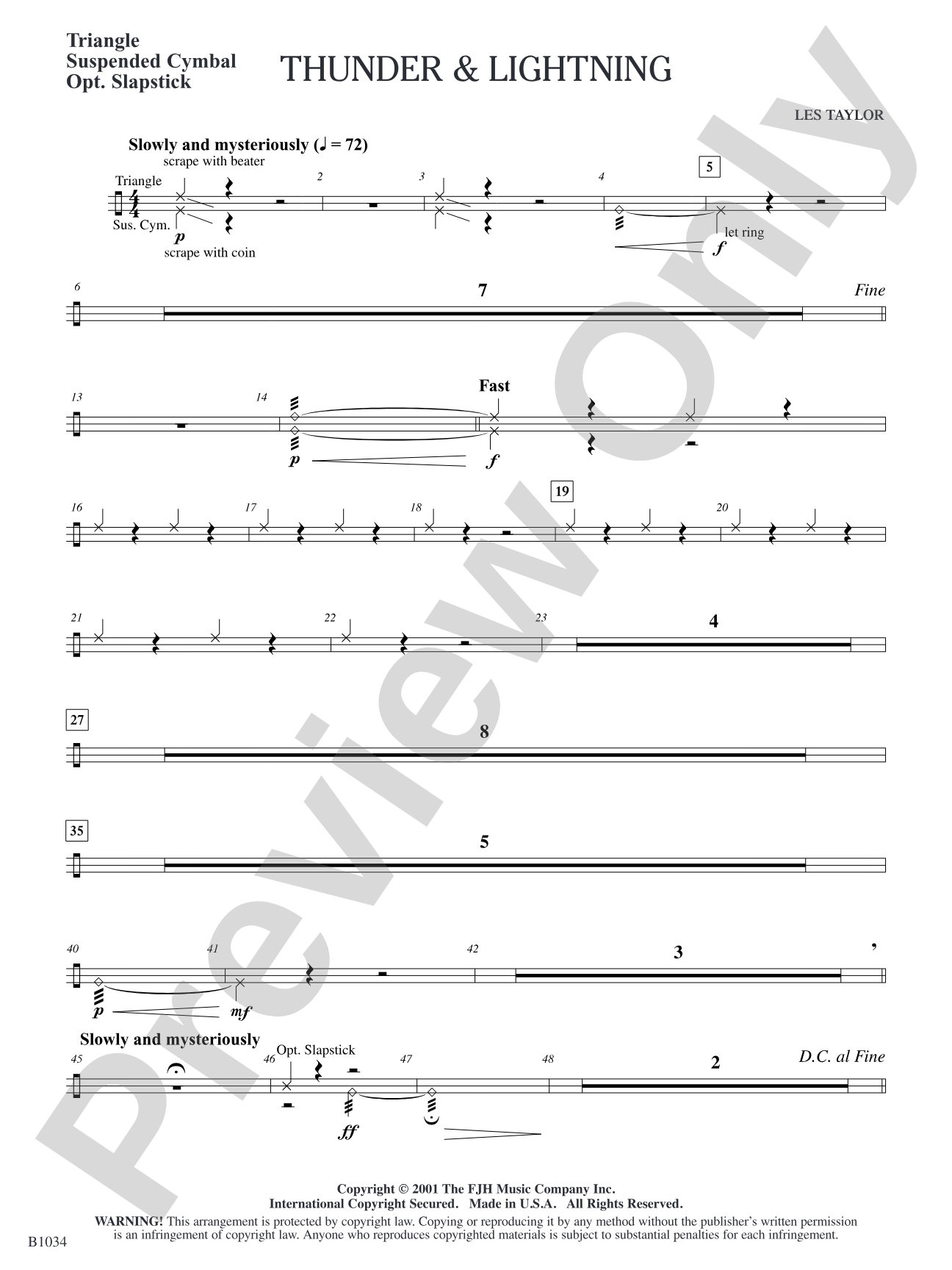 Thunder & Lightning: Percussion