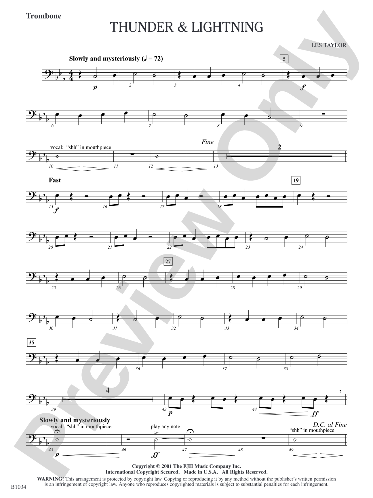 Thunder & Lightning: Trombone
