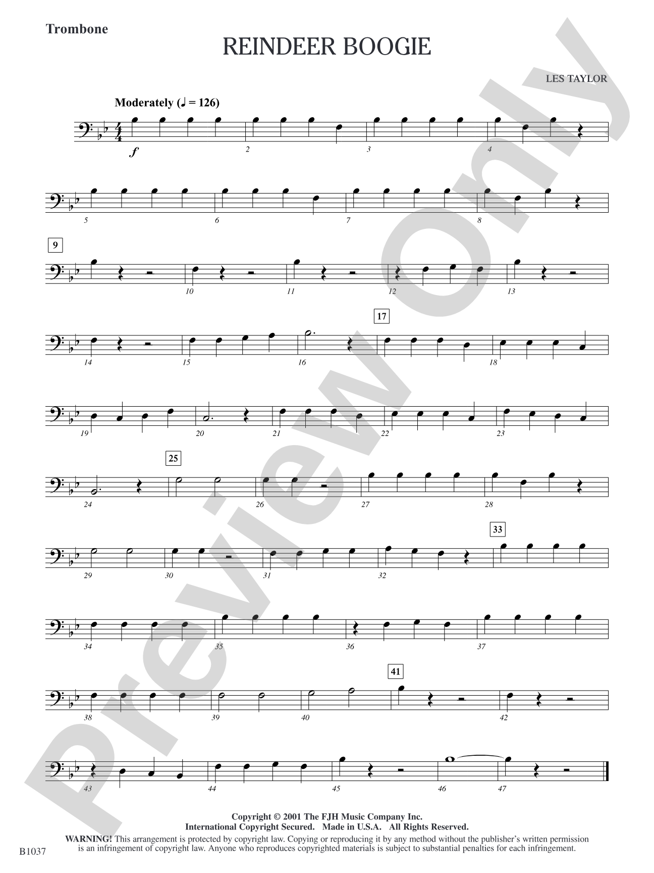 Reindeer Boogie: Trombone