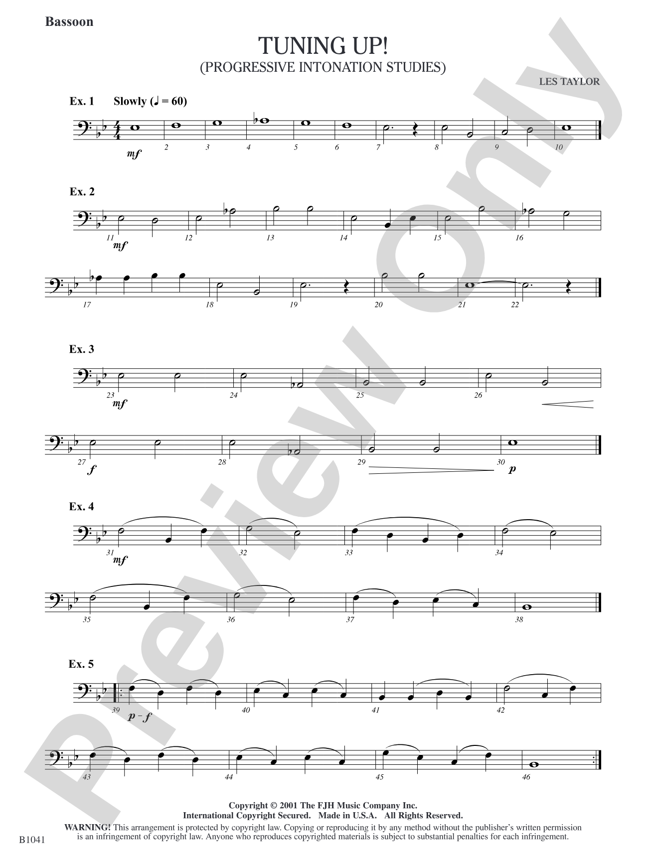 Tuning Up!: Bassoon