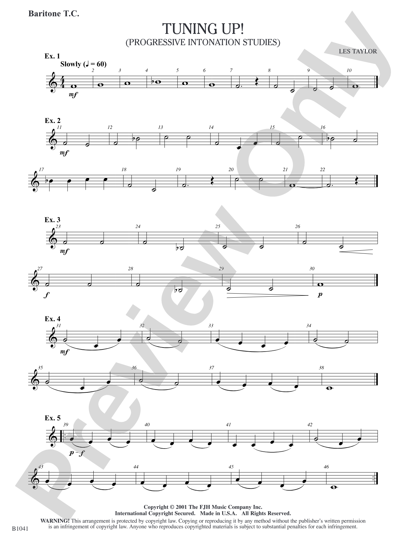 Tuning Up!: Baritone T.C.